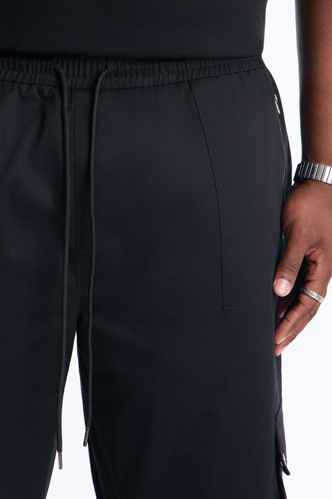 Roaming Twill Cargo Pants - Black