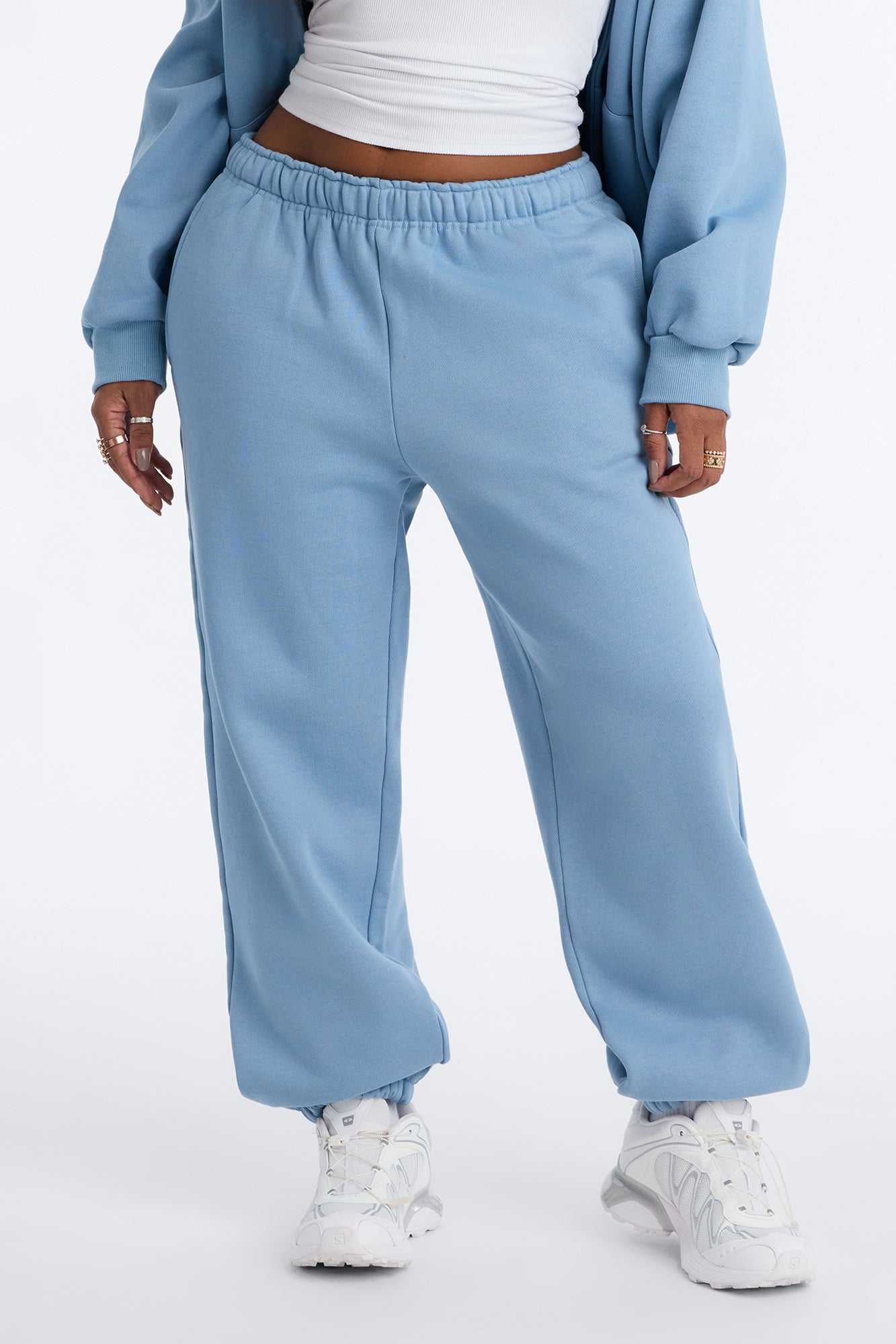 Libby Fleece Jogger Sweatpant - Slate Blue