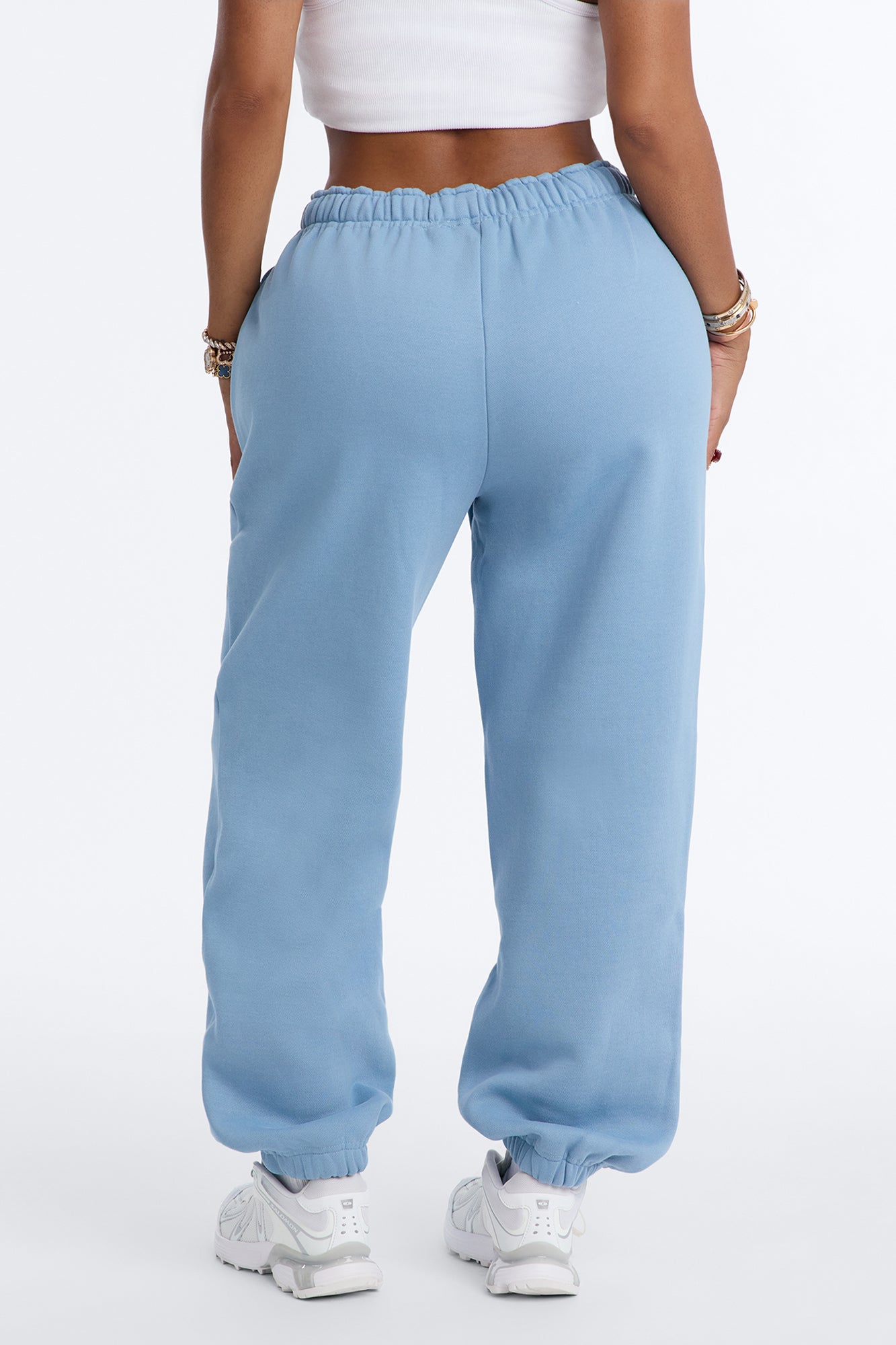 Libby Fleece Jogger Sweatpant - Slate Blue