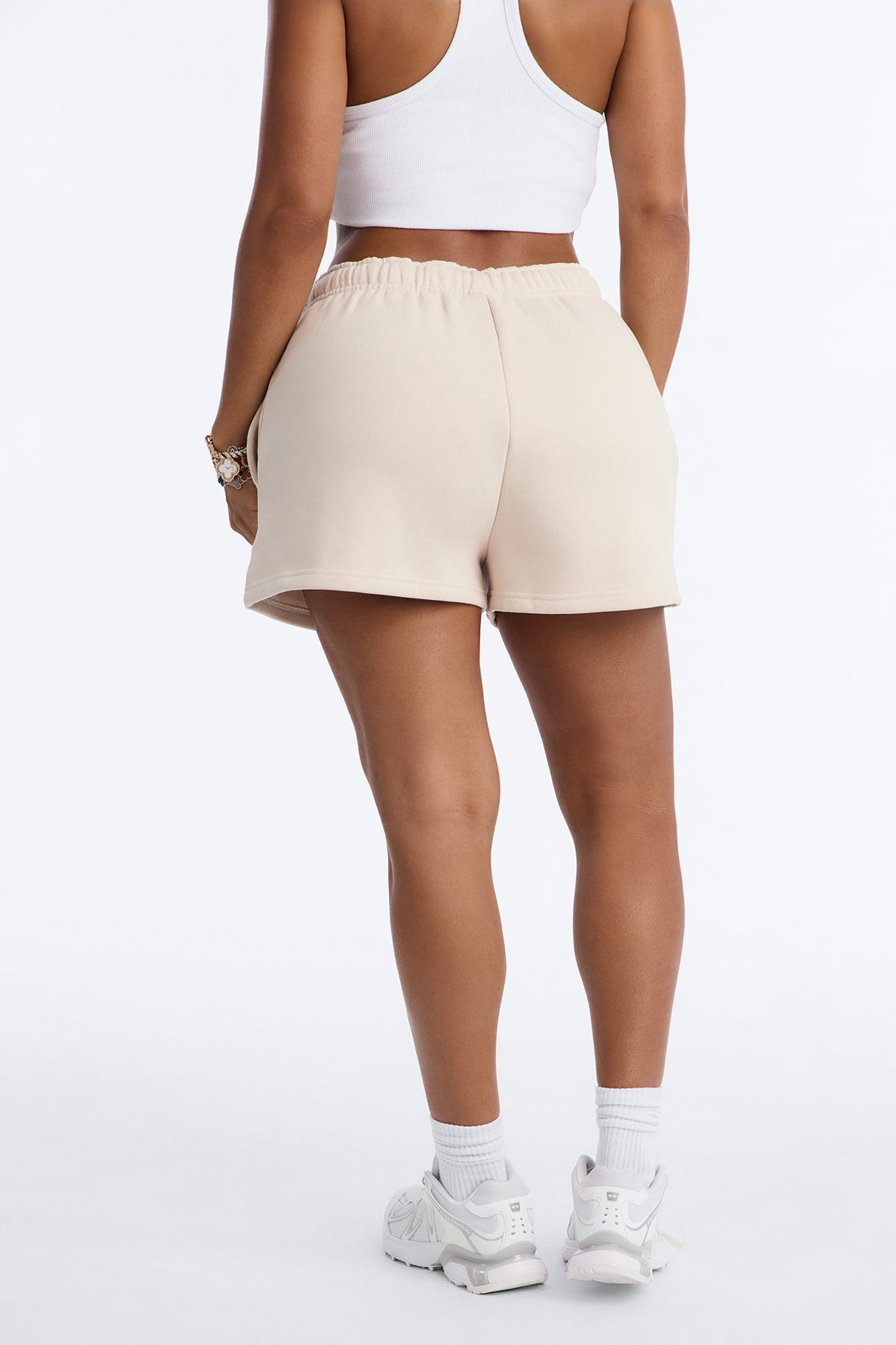 Libby Fleece Sweat Short - Cream