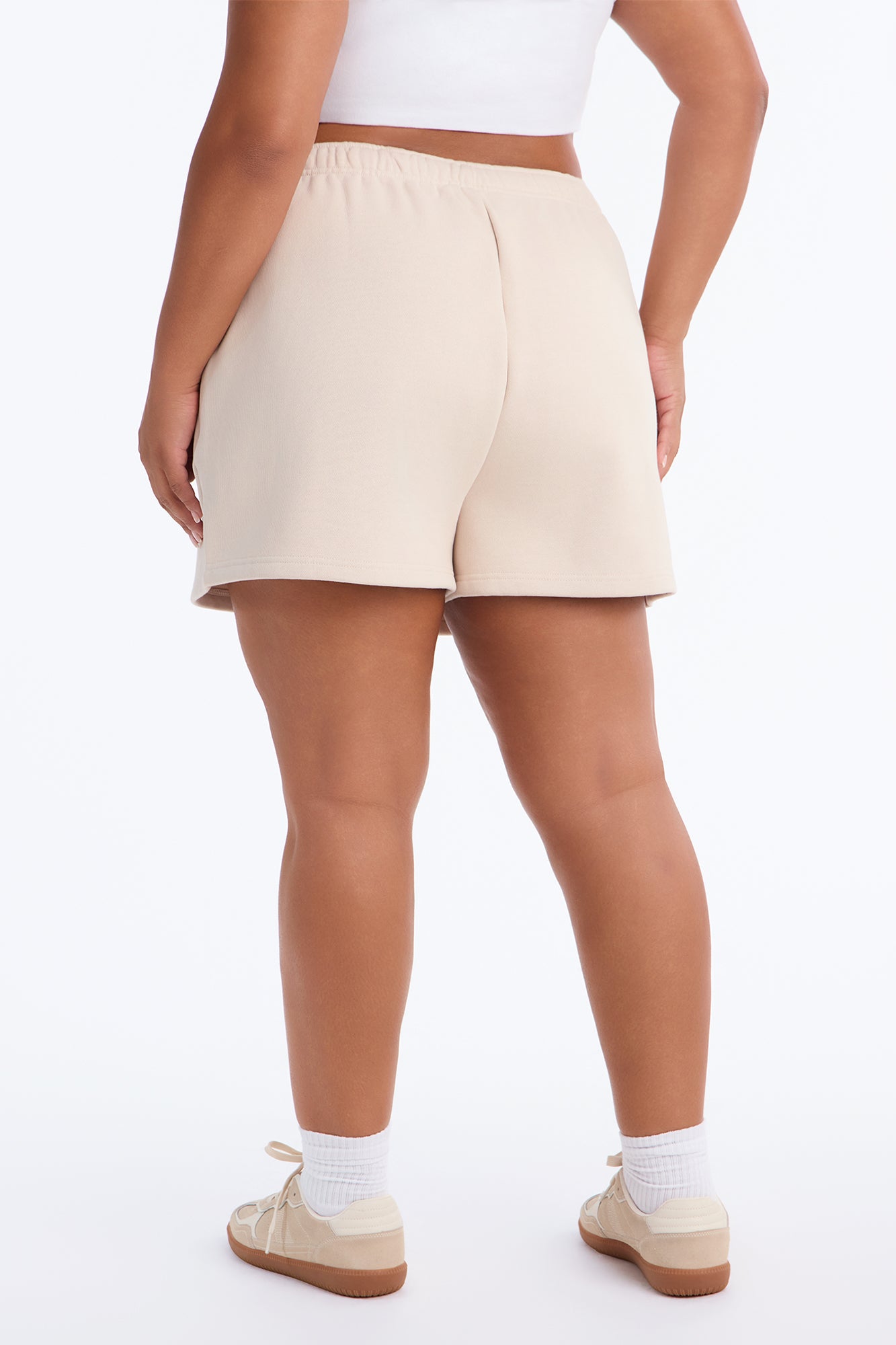 Libby Fleece Sweat Short - Cream