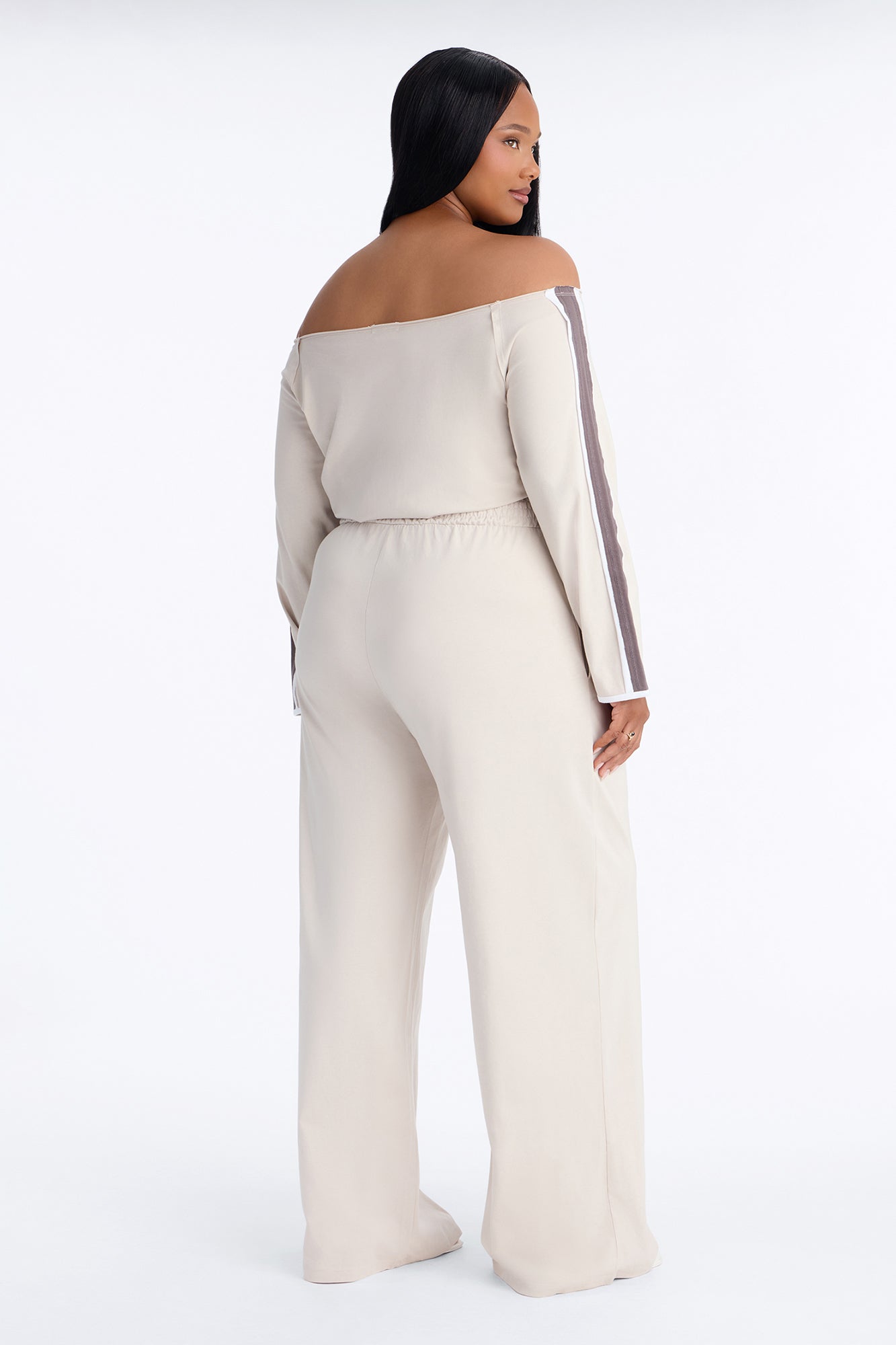 Stay Over Wide Leg Jumpsuit - Stone
