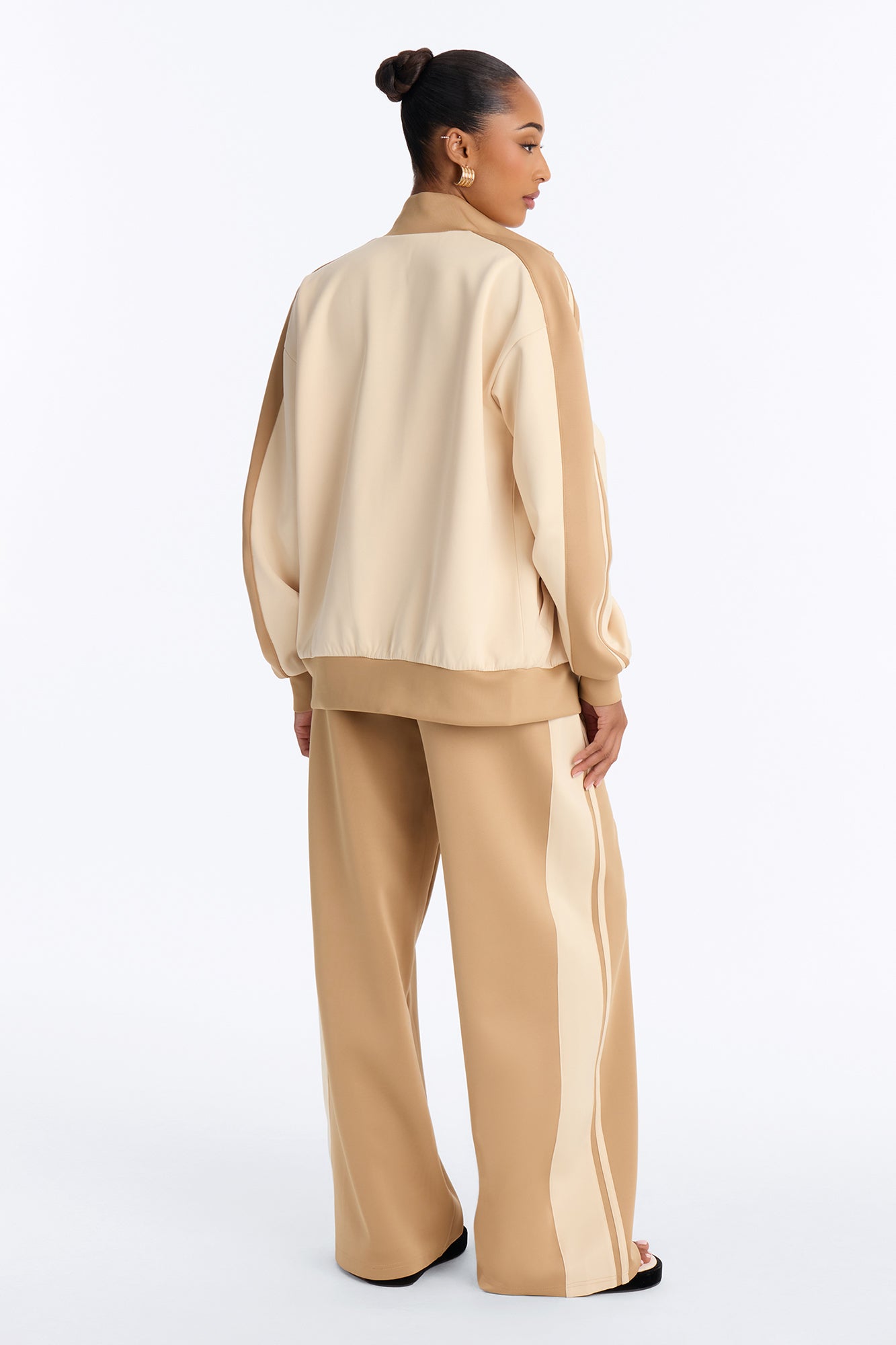 Run The City Pant Set - Taupe/combo