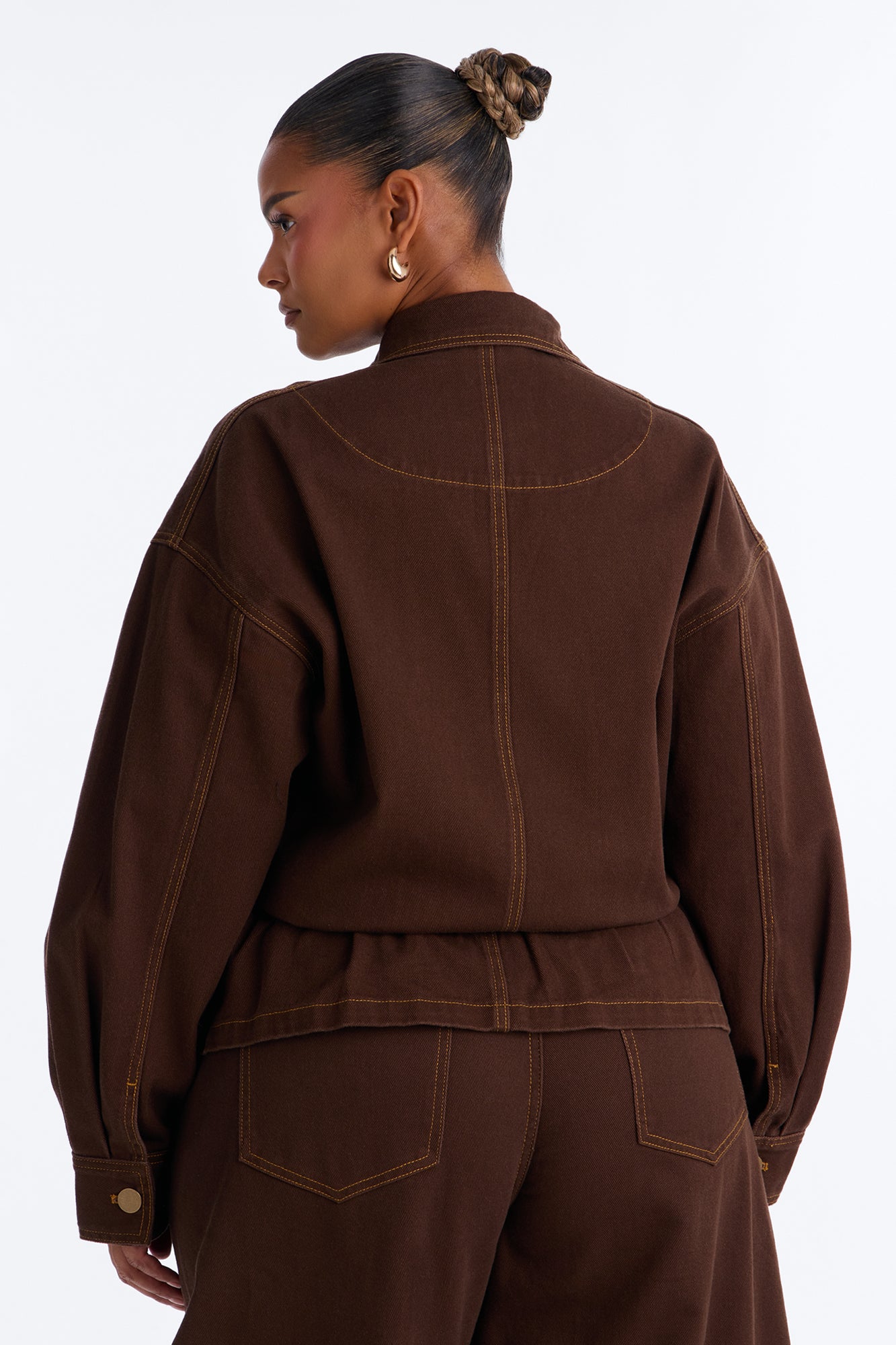 City Limits Belted Trench Jacket - Brown