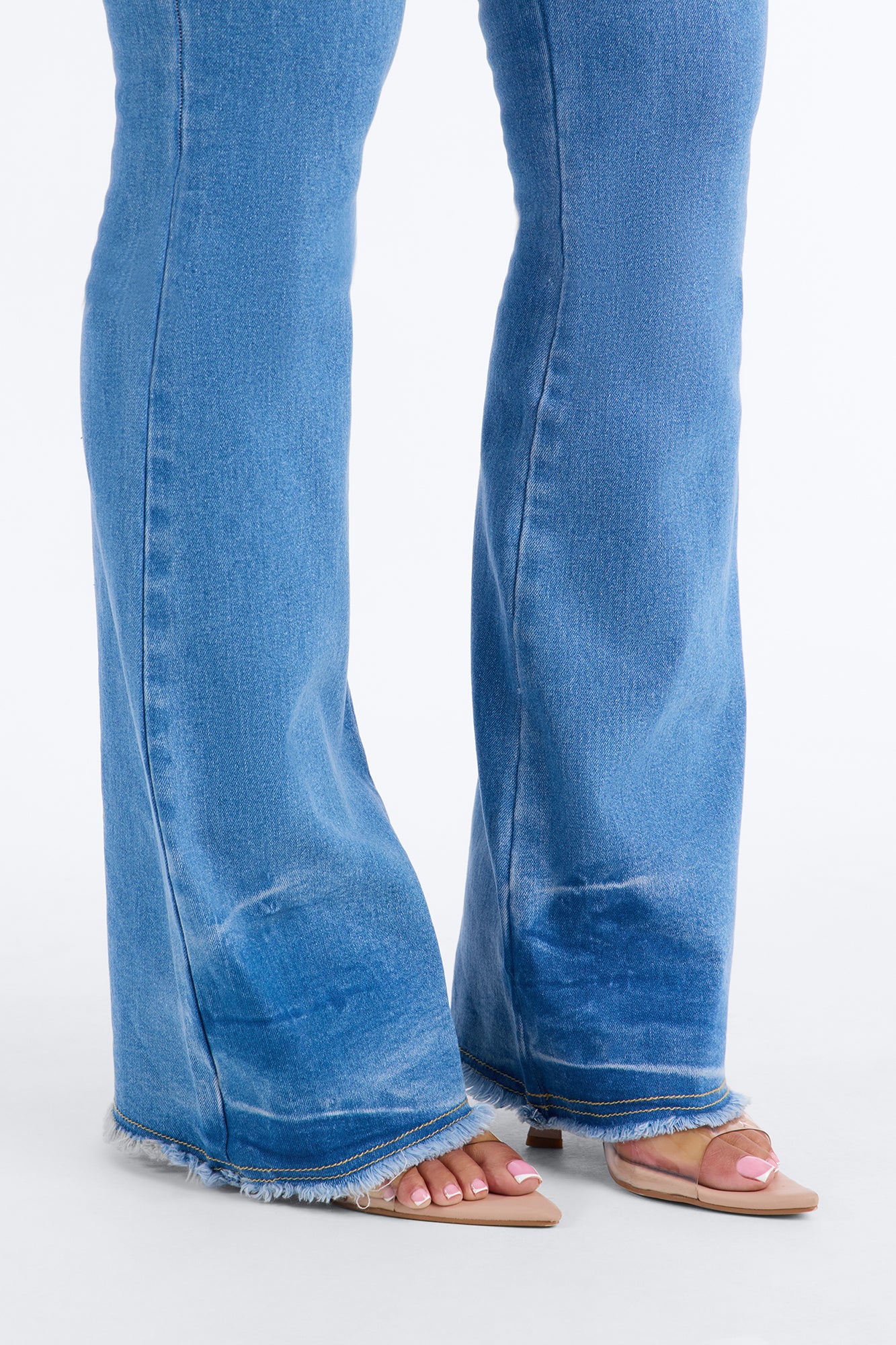 Marlow High Rise Stretch Flare Jeans - Medium Wash