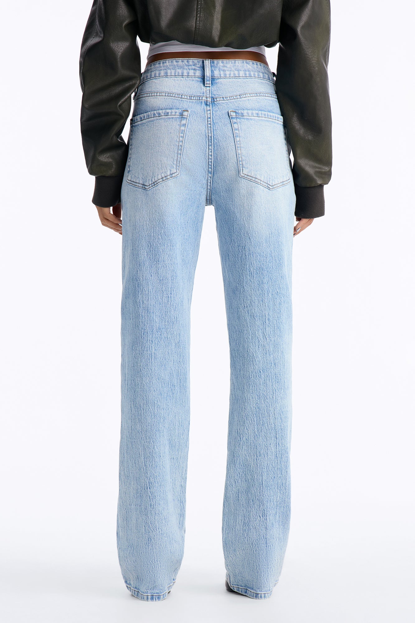 Kennedy Classic High Rise Low Stretch Straight Leg Jeans - Light Wash