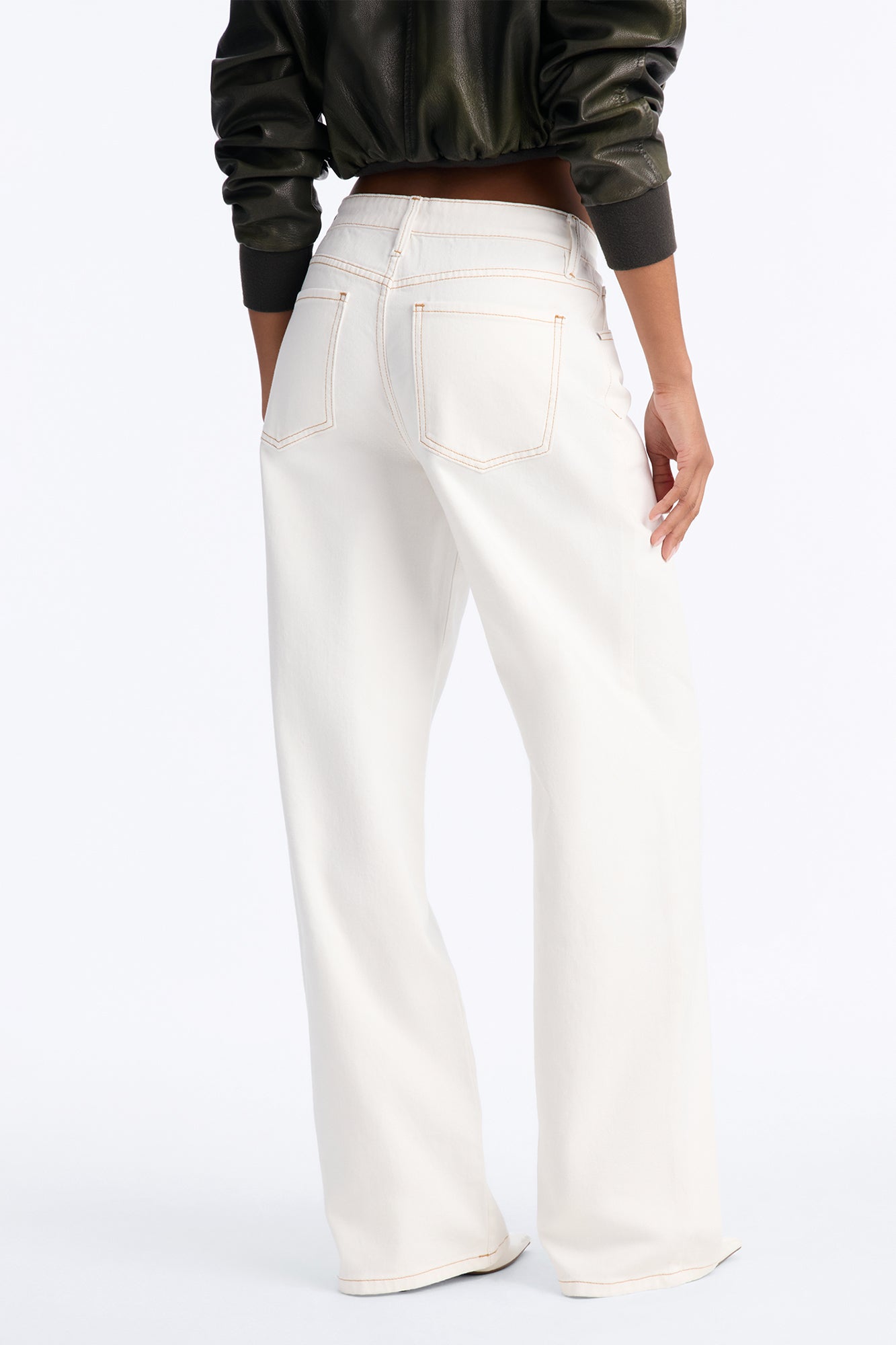 Rockaway High Rise Wide Leg Jeans - Ivory