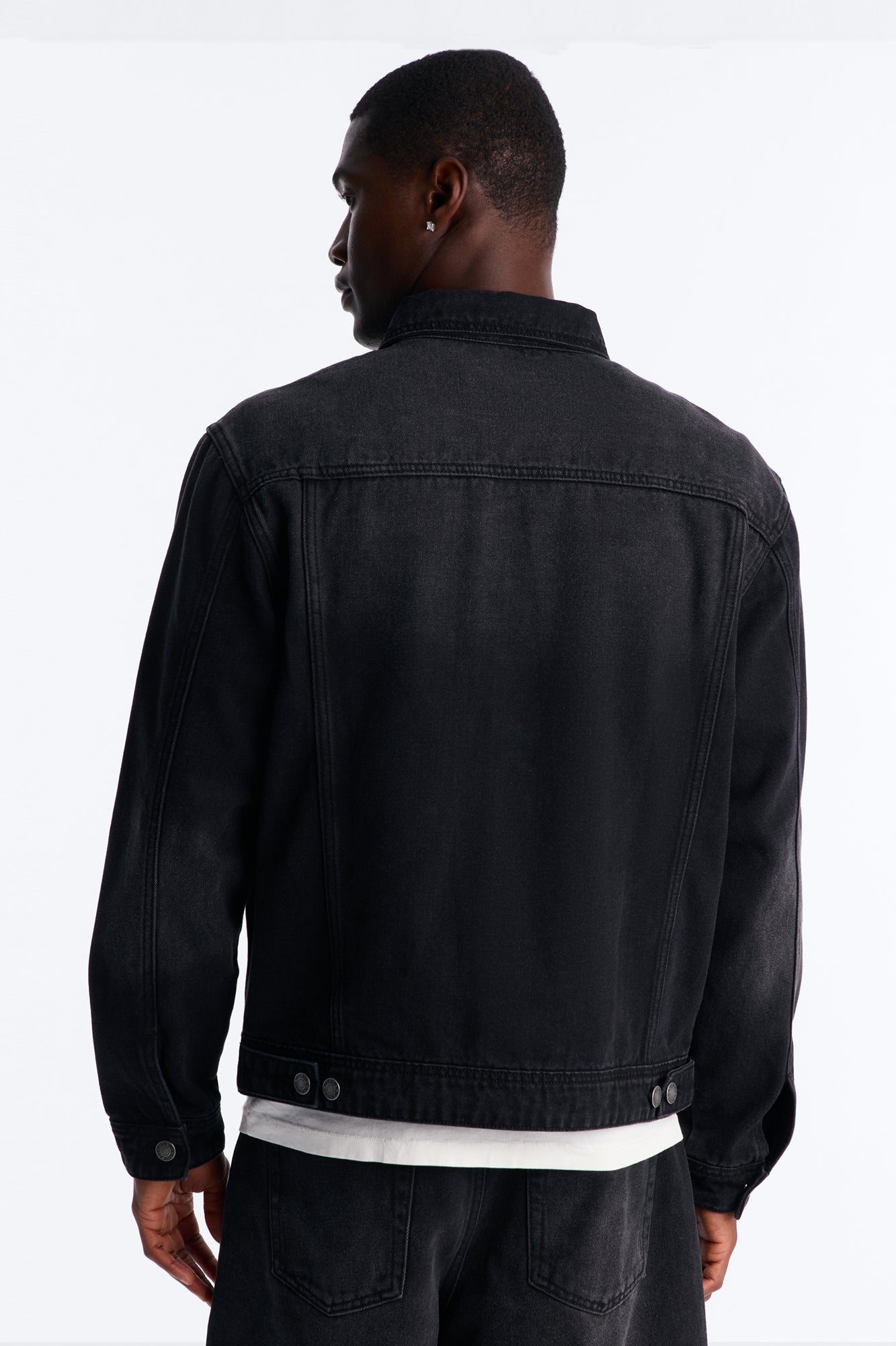 Essential Denim Trucker Jacket - Black Wash