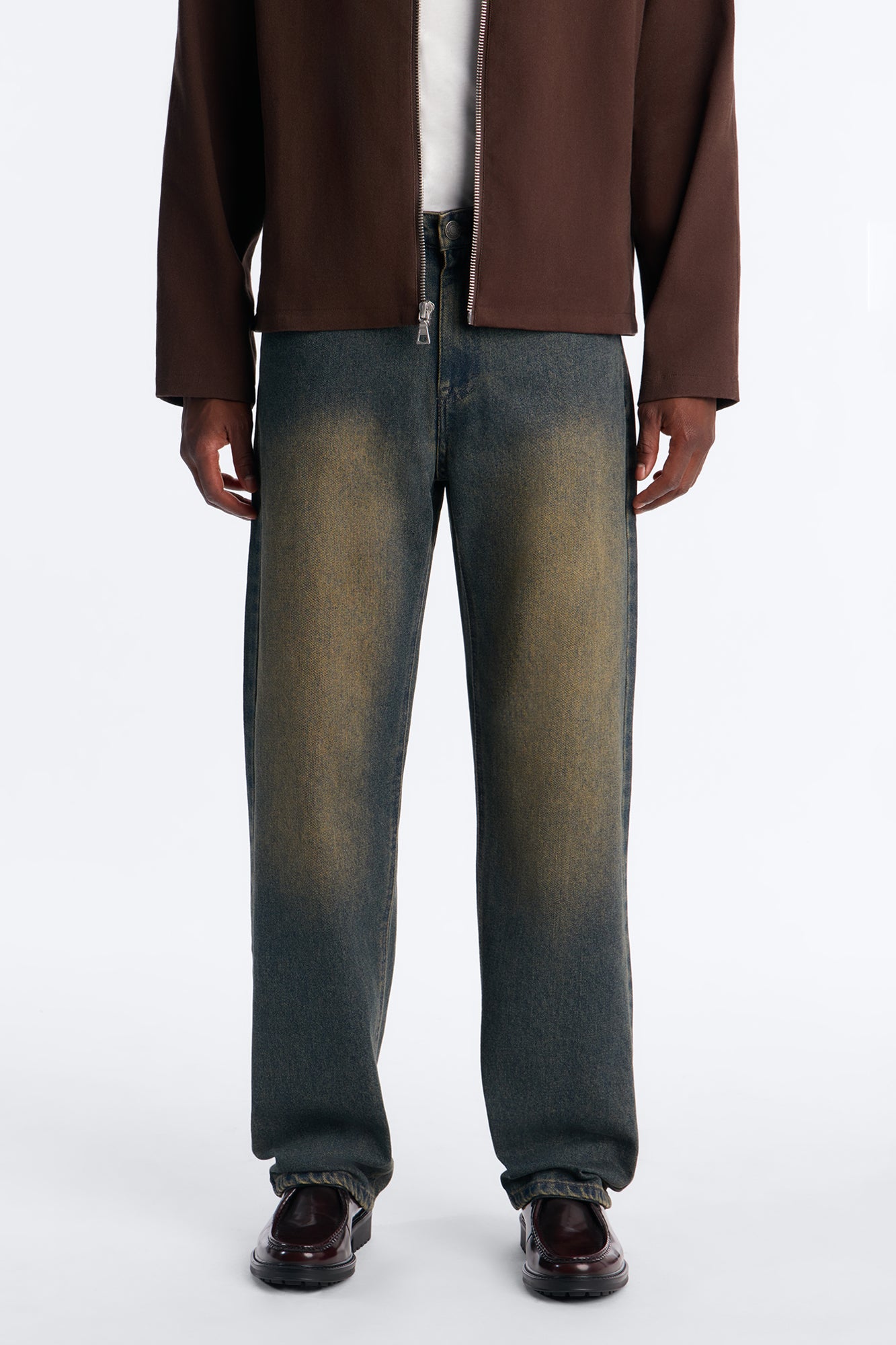 Essential Straight Rigid Jean - Stone Blue Wash