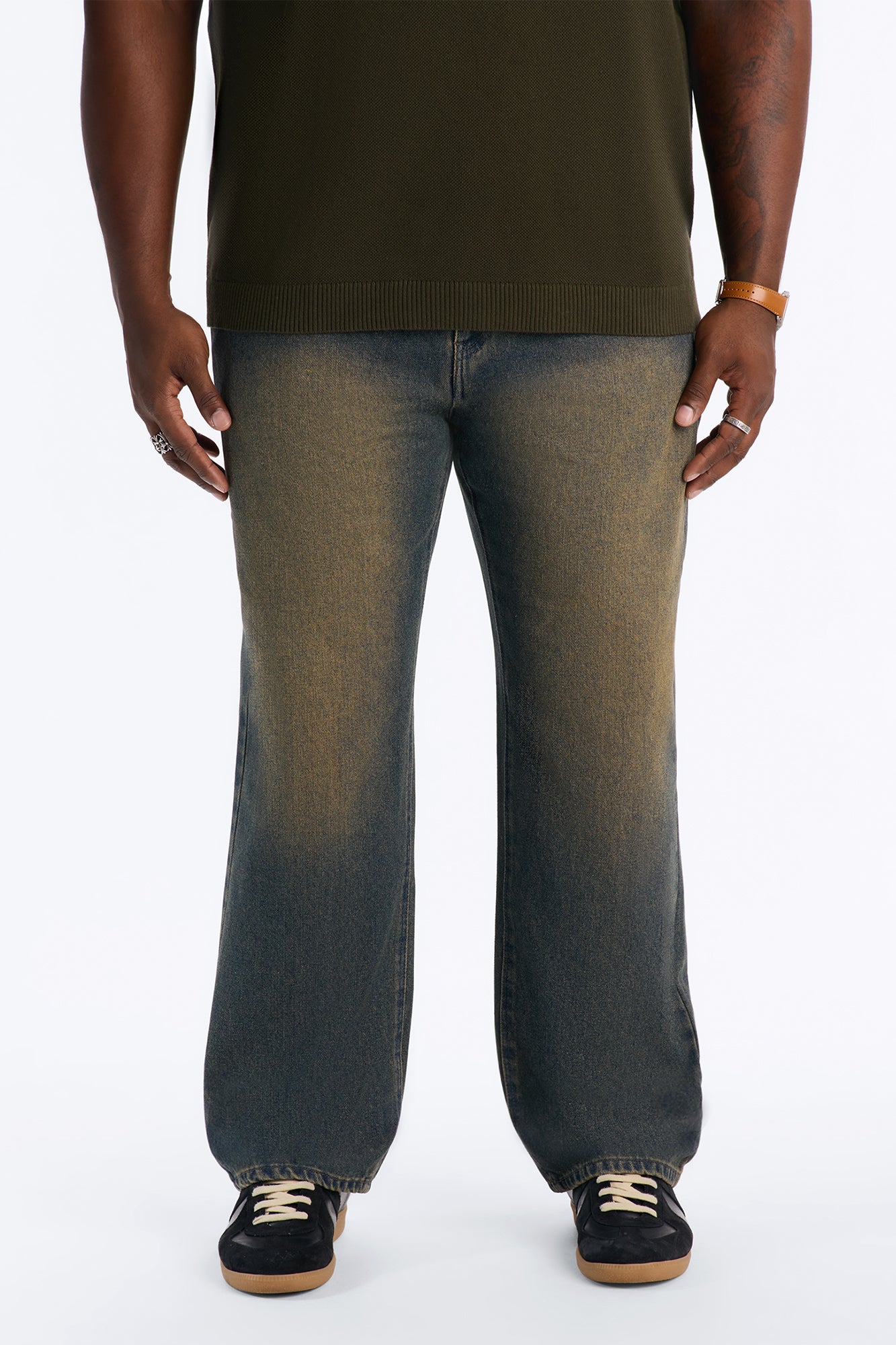 Essential Straight Rigid Jean - Stone Blue Wash
