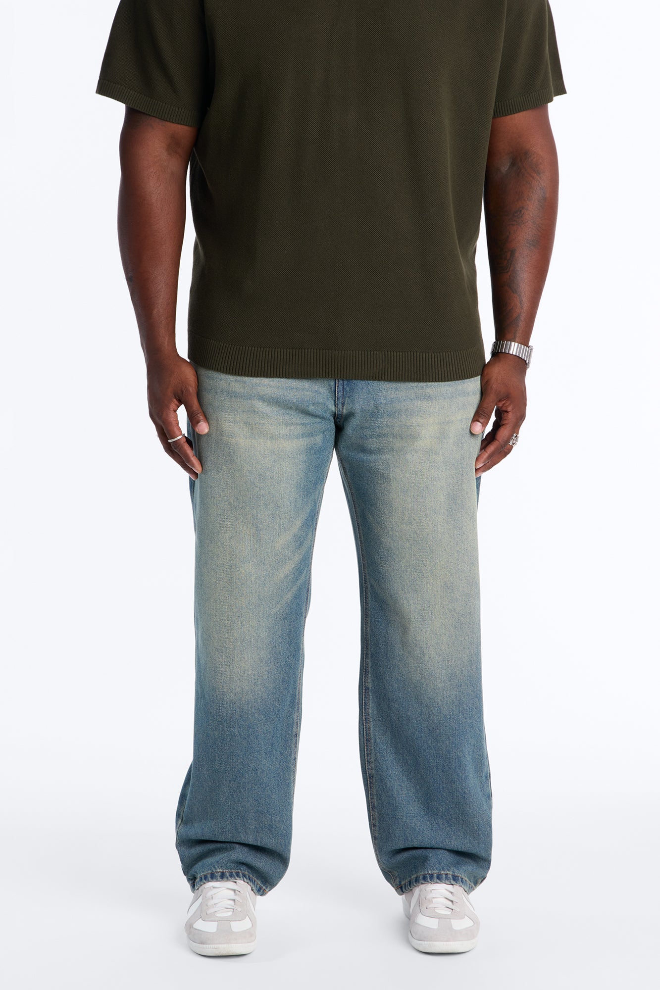 Essential Straight Rigid Jean - Vintage Blue Wash