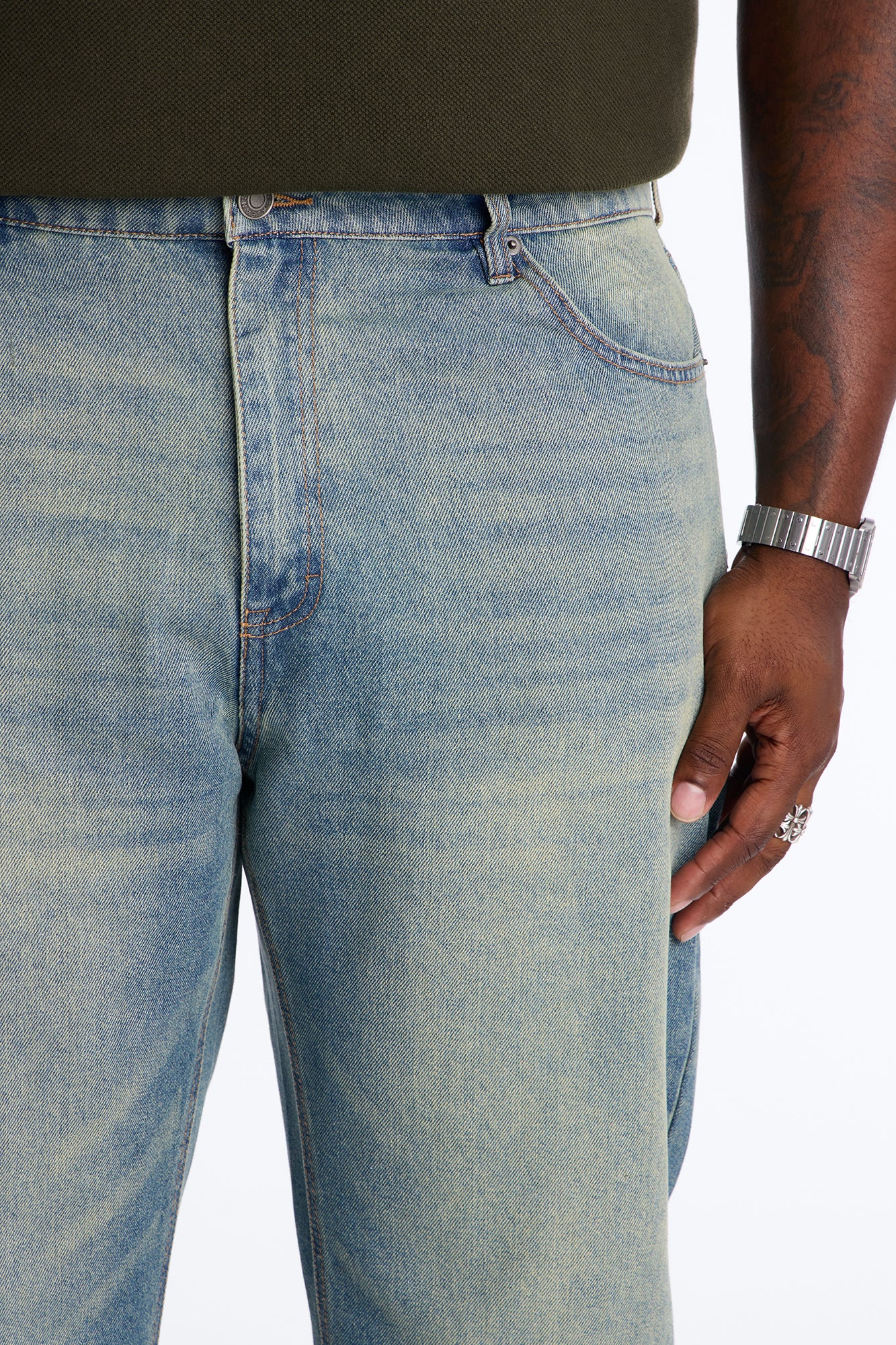 Essential Straight Rigid Jean - Vintage Blue Wash