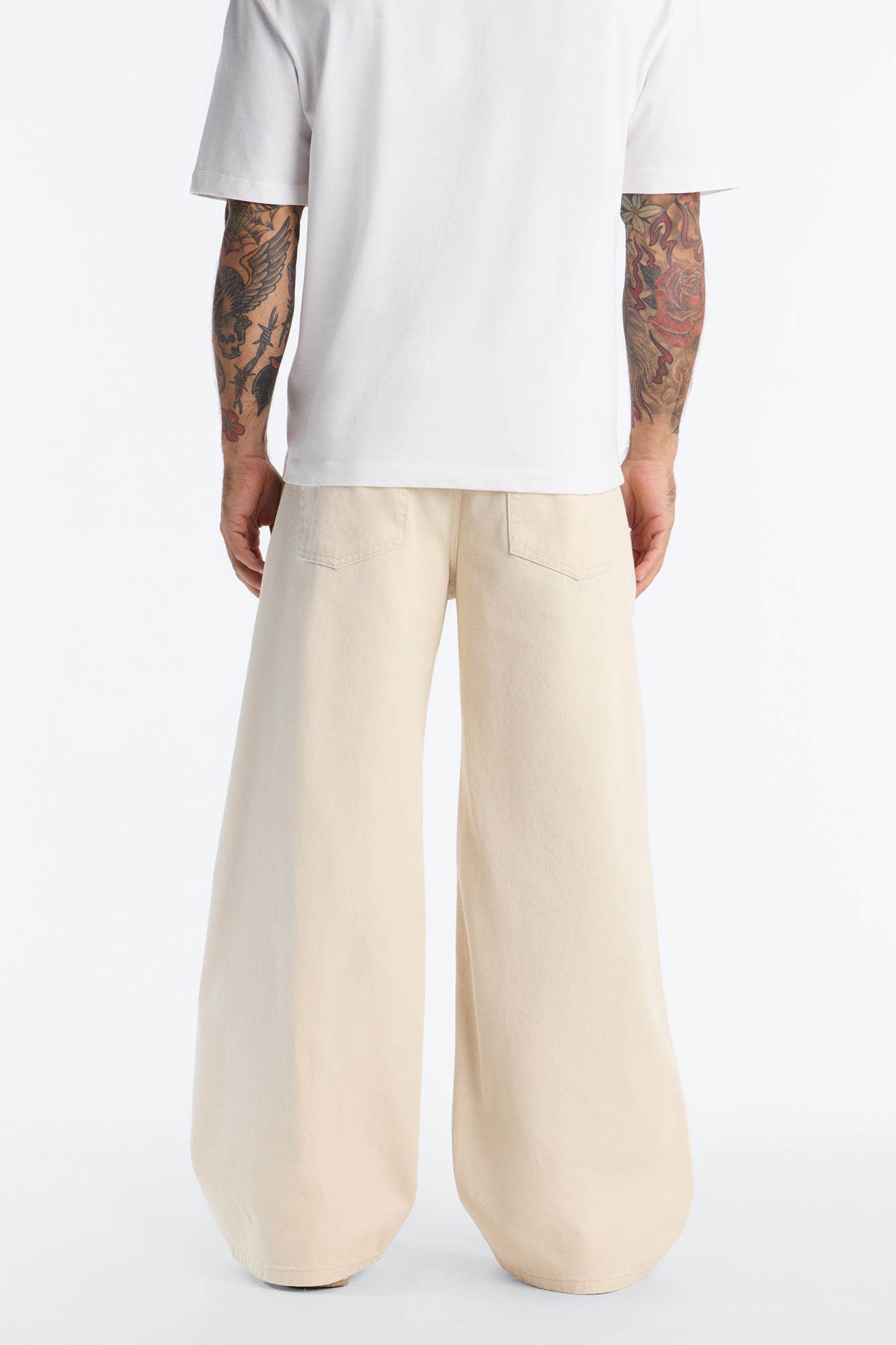 Essential Baggy Rigid Jean - Cream