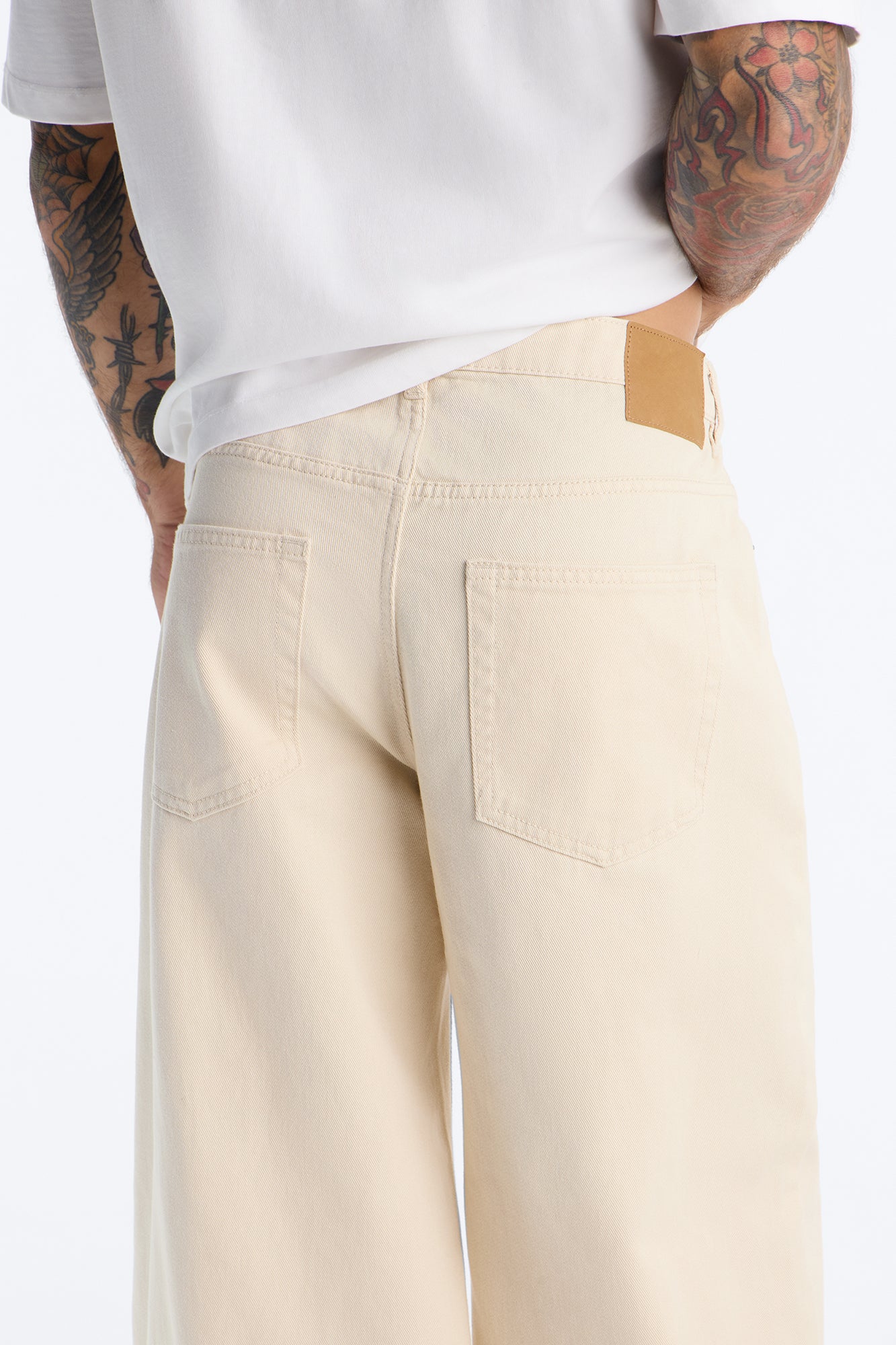 Essential Baggy Rigid Jean - Cream
