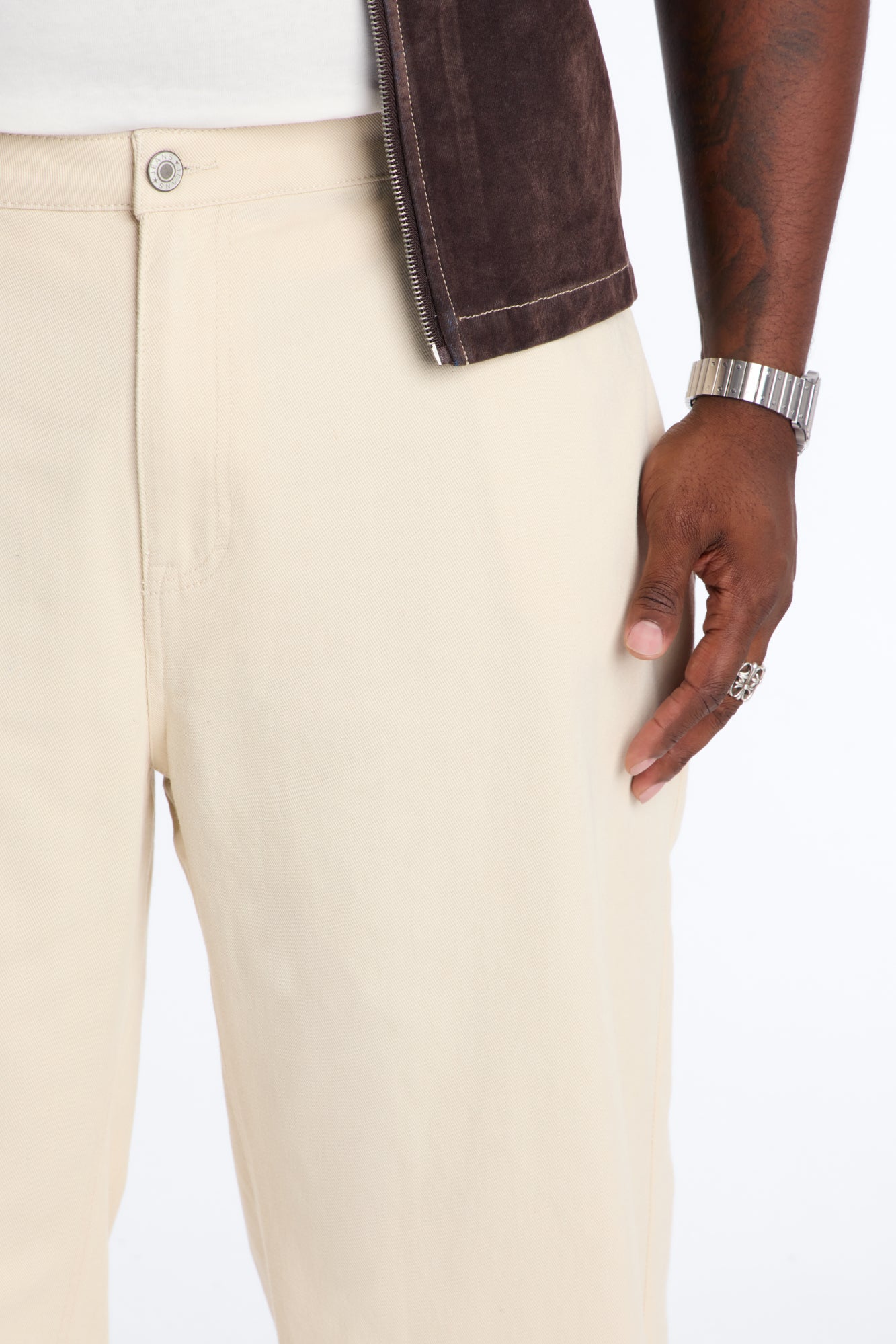 Essential Baggy Rigid Jean - Cream