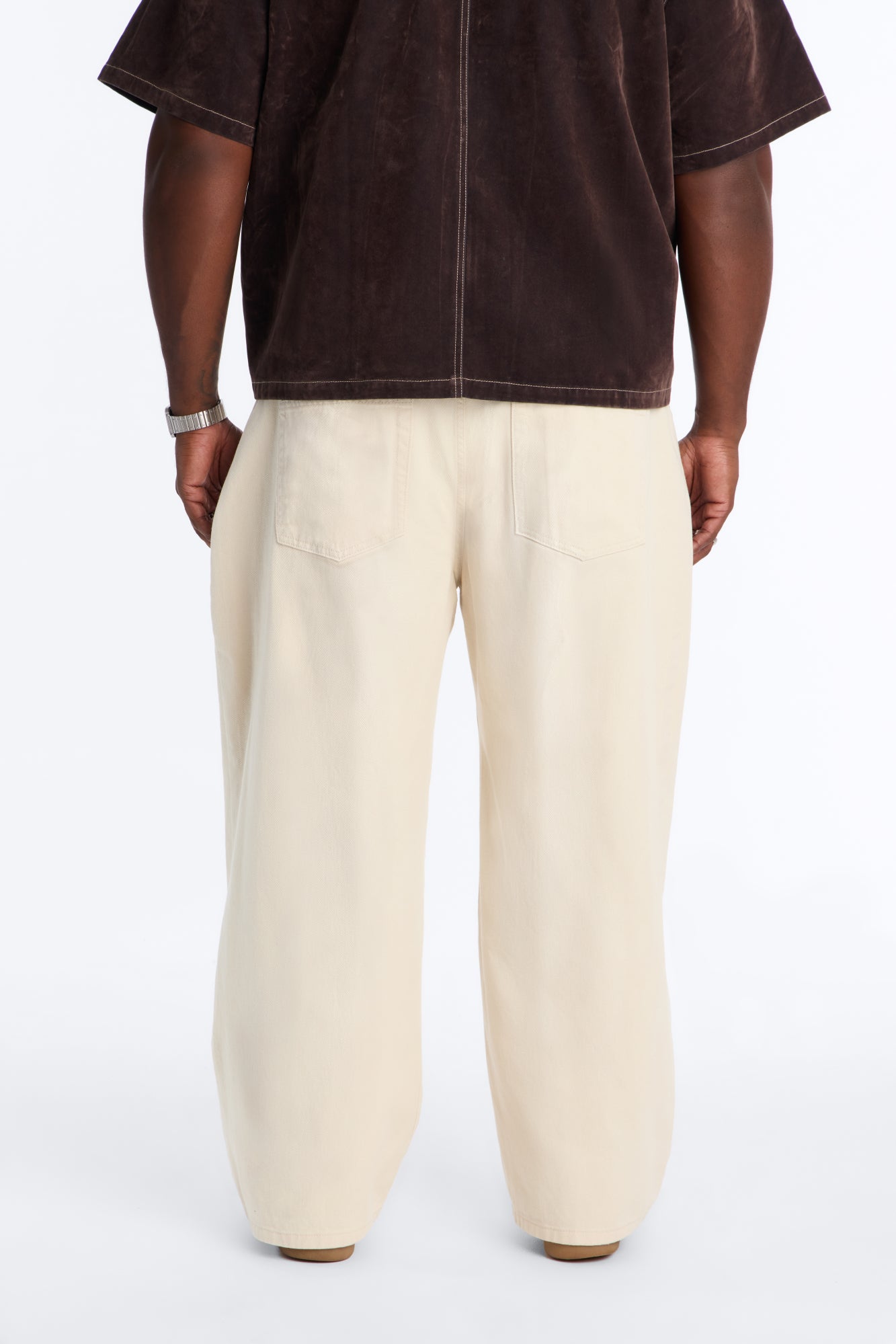 Essential Baggy Rigid Jean - Cream