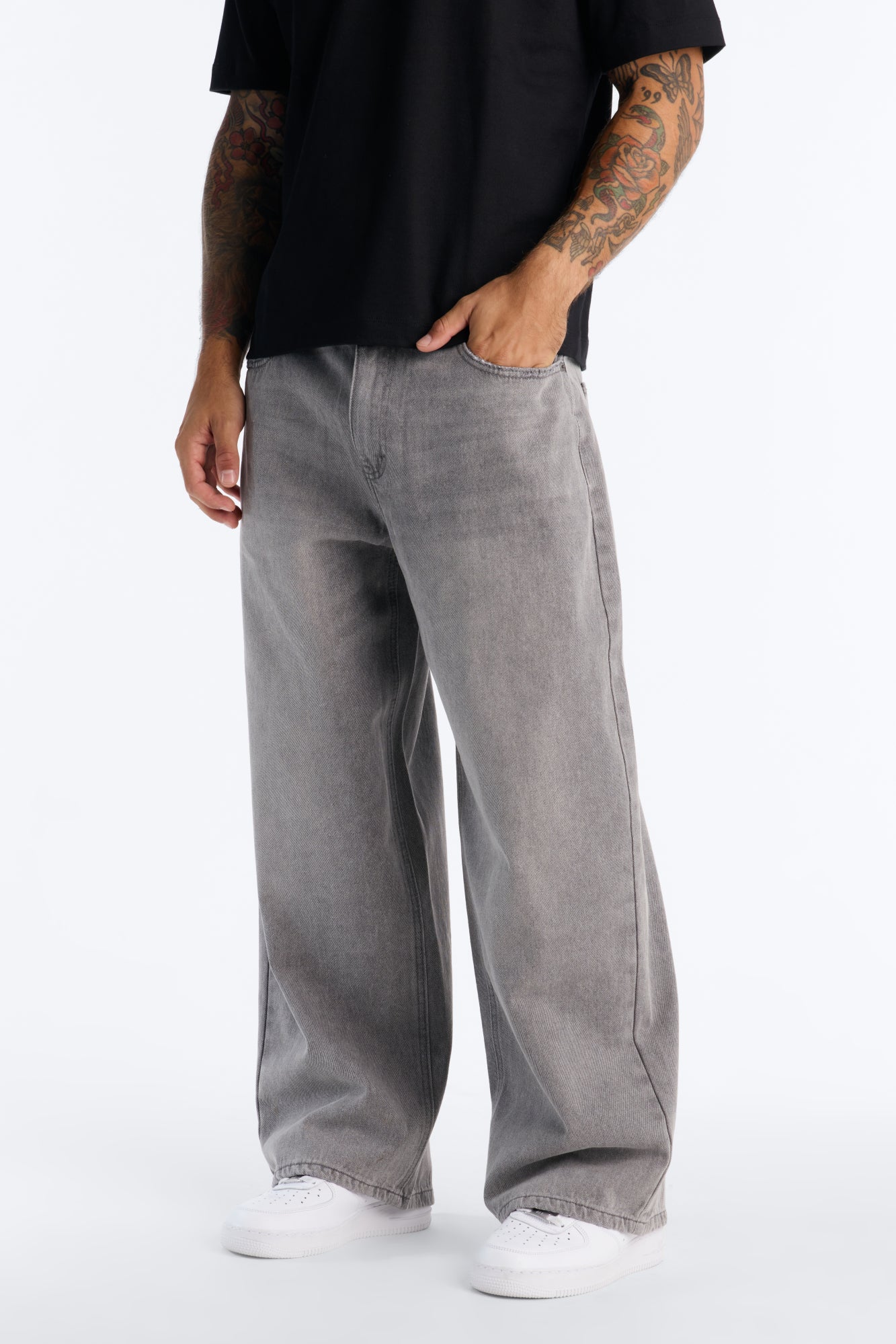Essential Baggy Rigid Jean - Dark Grey