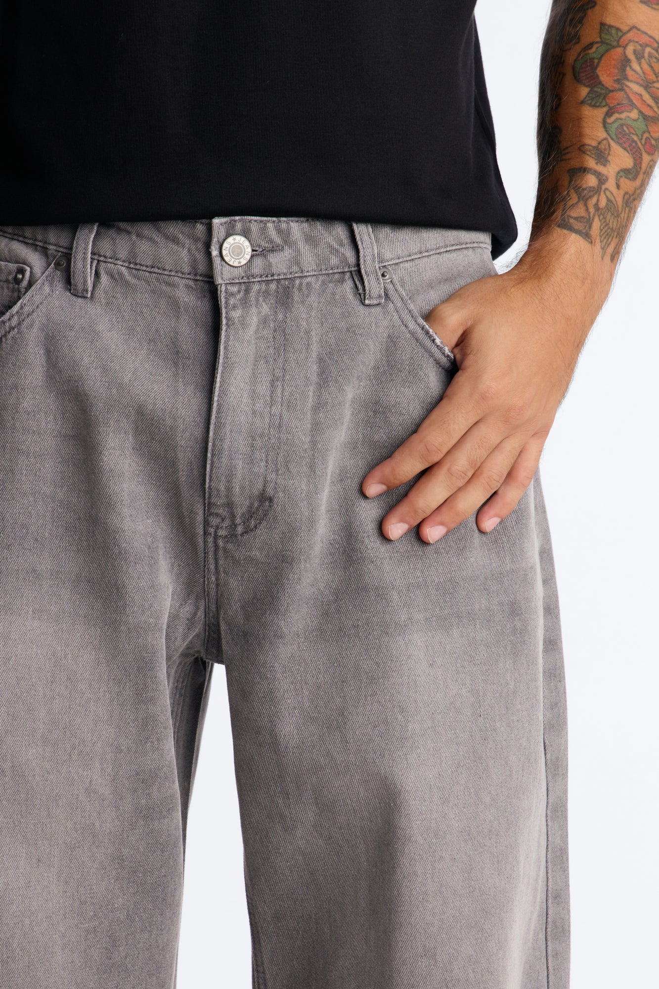 Essential Baggy Rigid Jean - Dark Grey