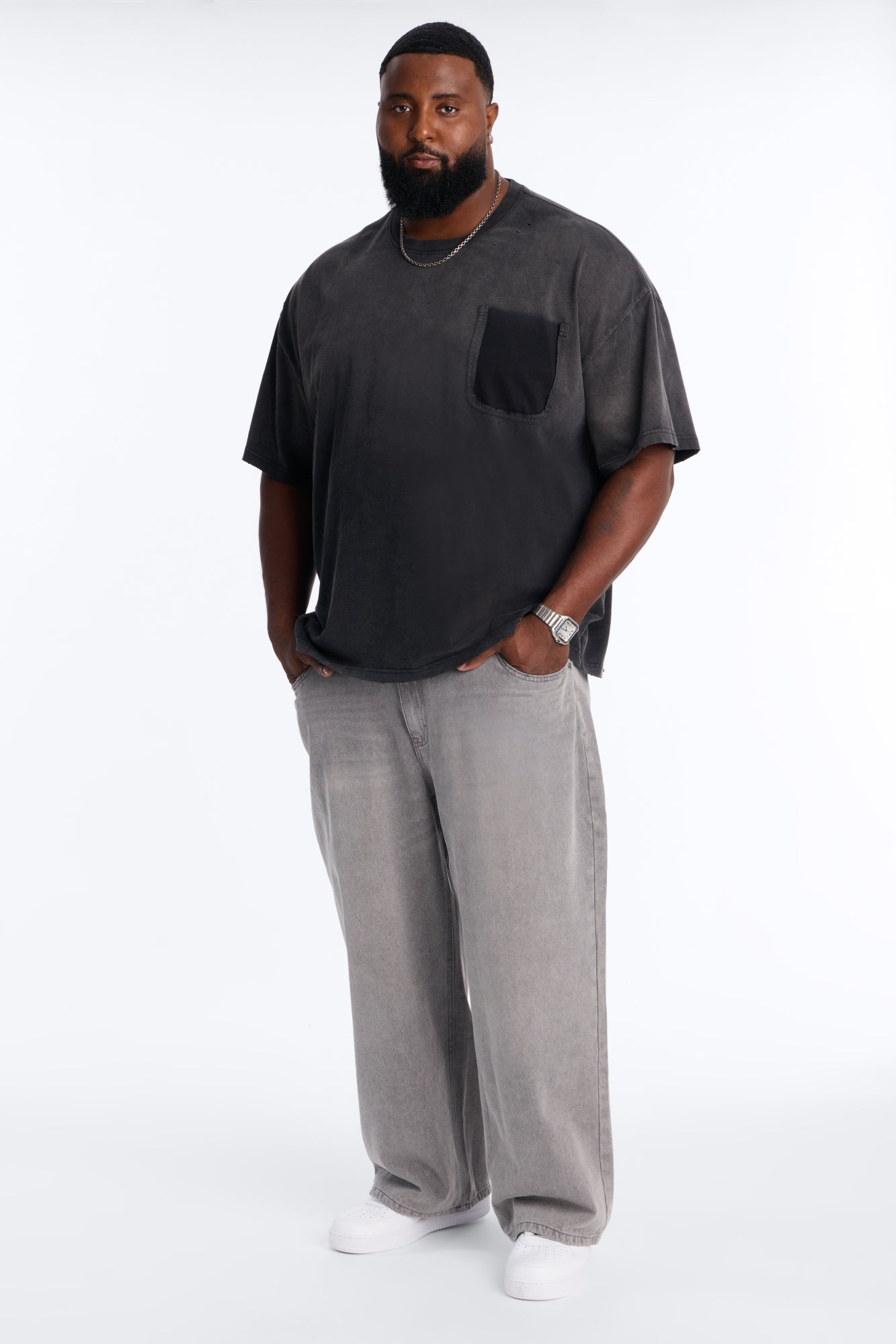 Essential Baggy Rigid Jean - Dark Grey