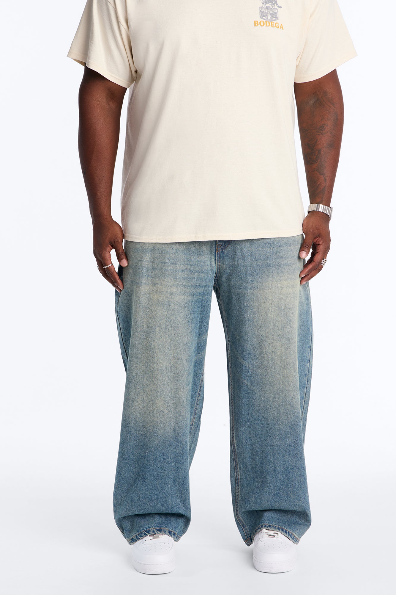 Essential Baggy Rigid Jean - Vintage Blue Wash