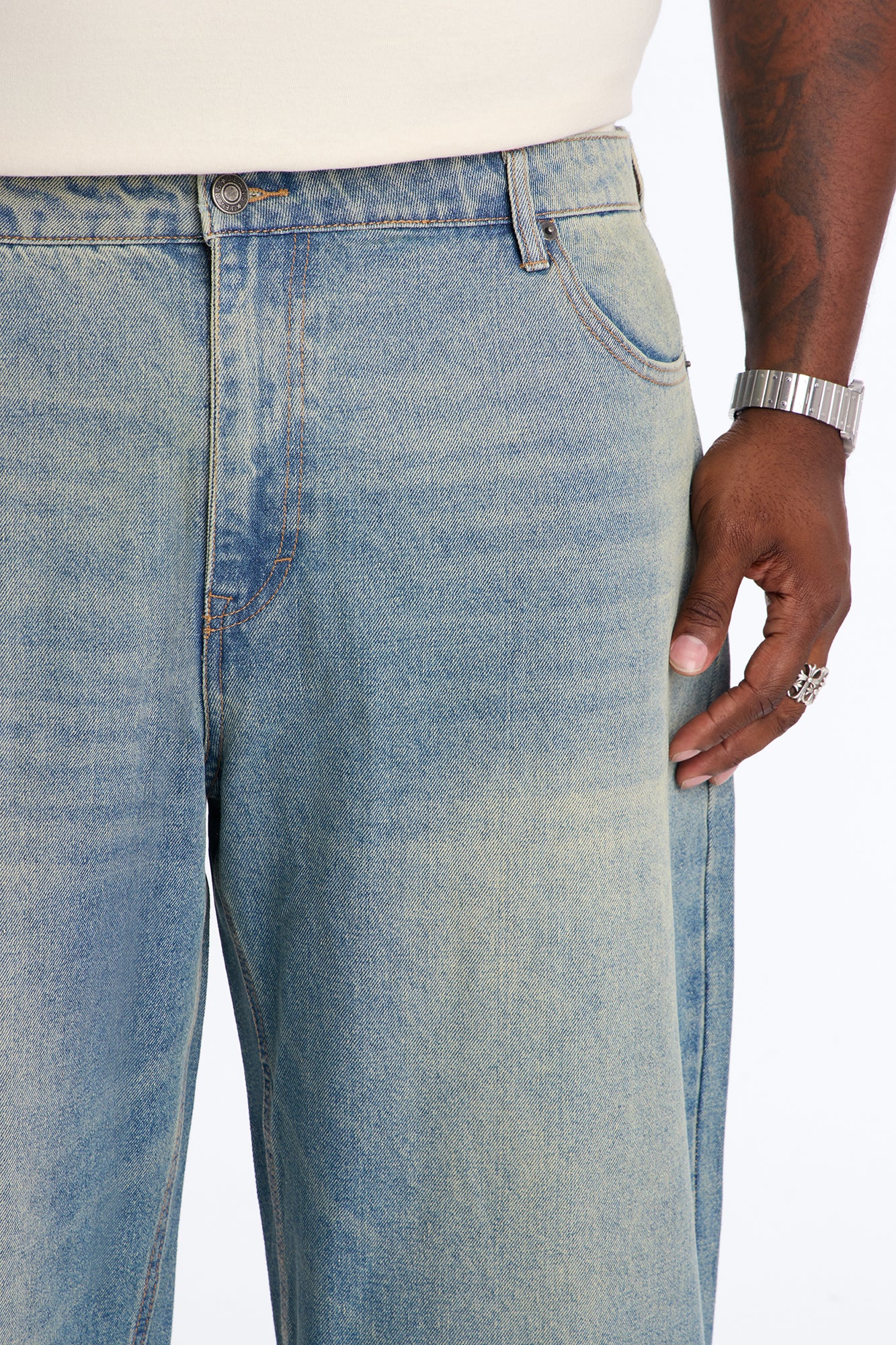 Essential Baggy Rigid Jean - Vintage Blue Wash