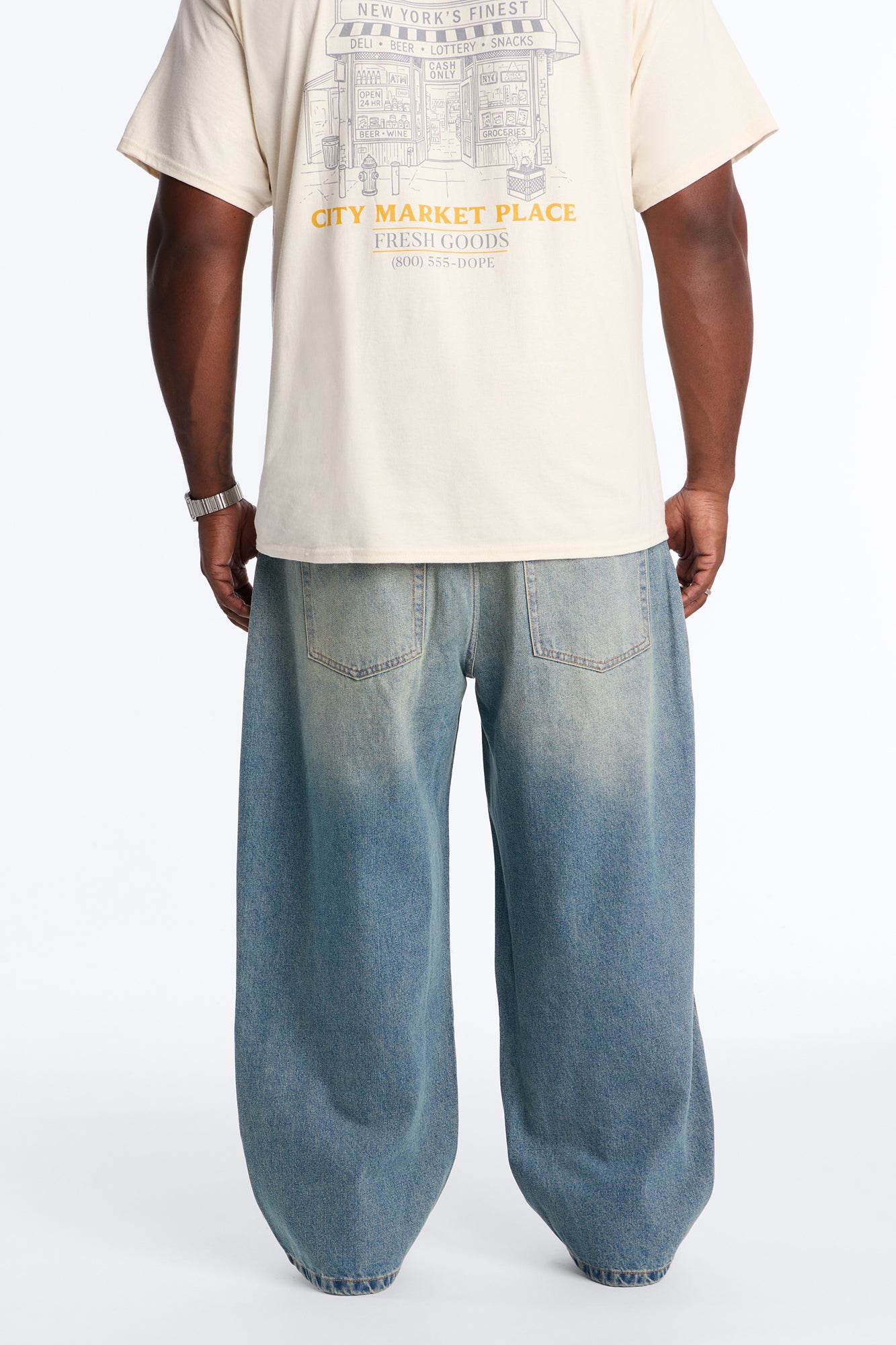 Essential Baggy Rigid Jean - Vintage Blue Wash