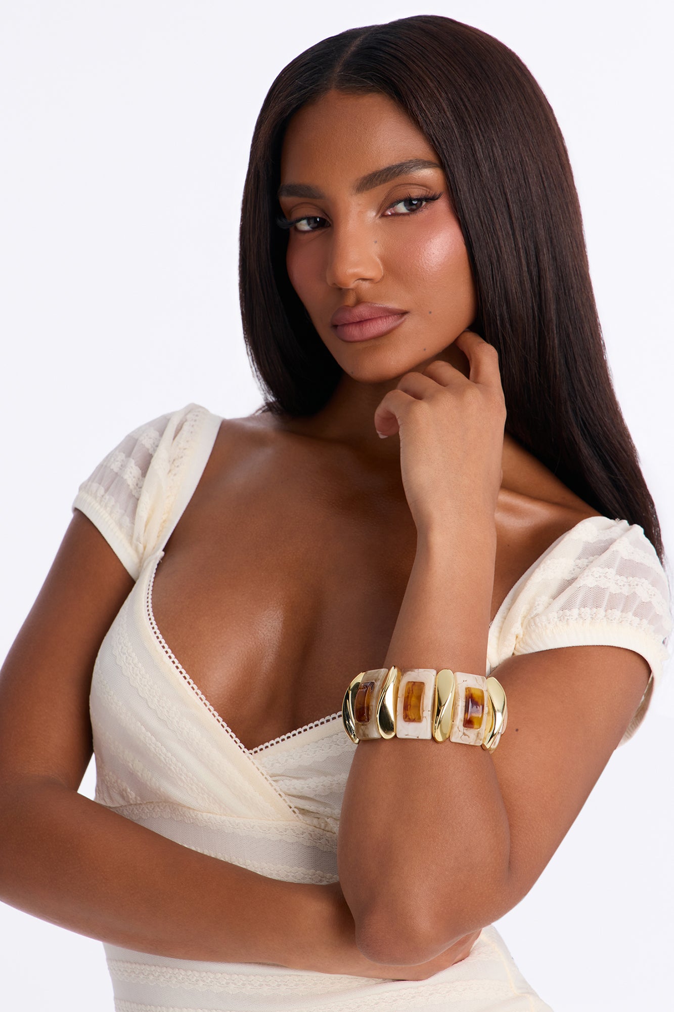 Don't Tempt Me Bracelet - Ivory/combo