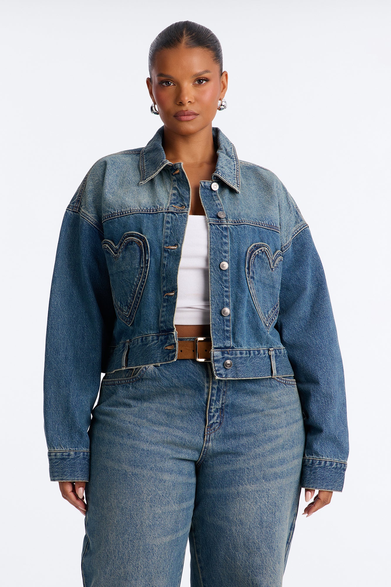 Match Made In Heaven Denim Jacket - Dark Wash