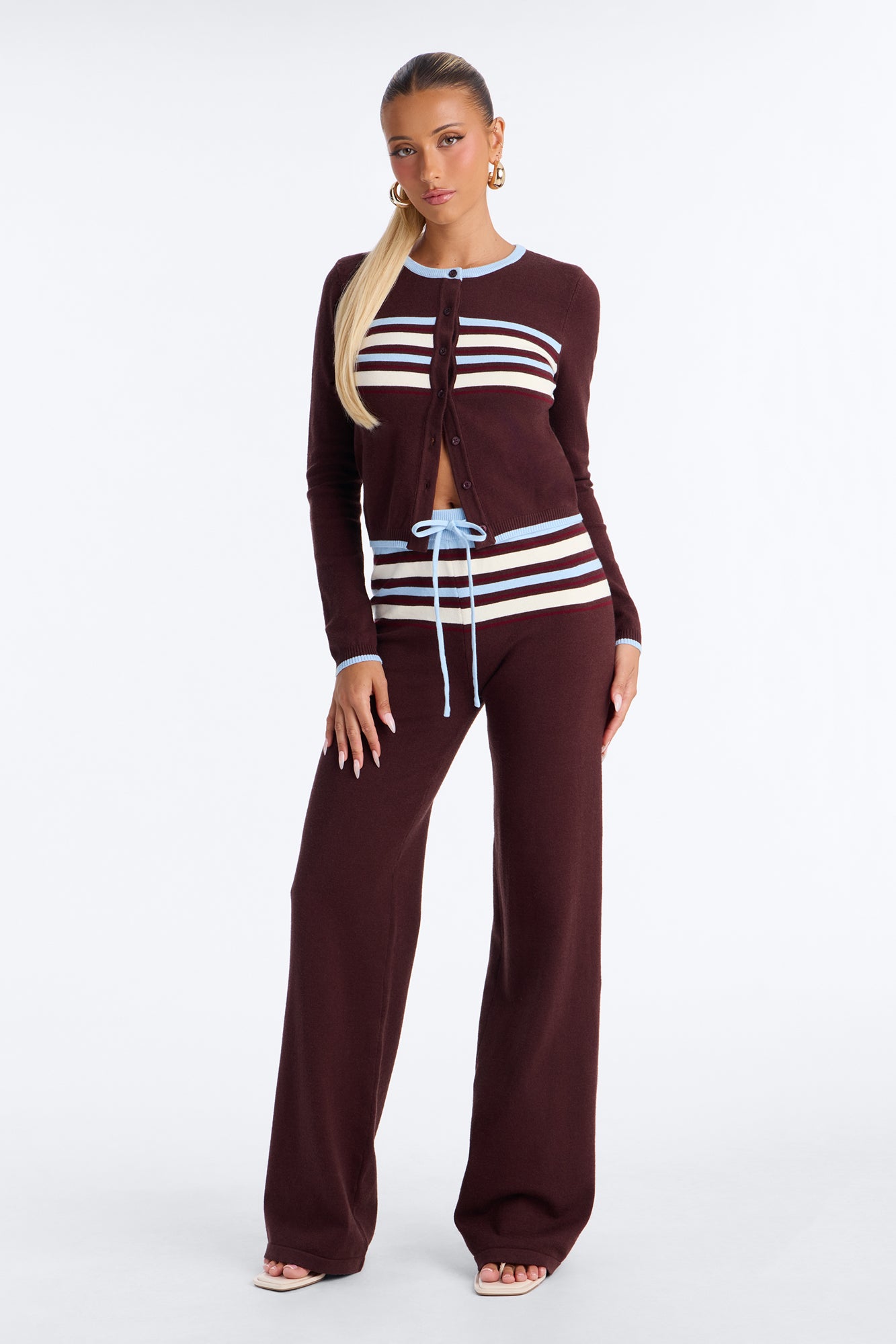 Sunday Uniform Sweater Pant Set - Brown/combo