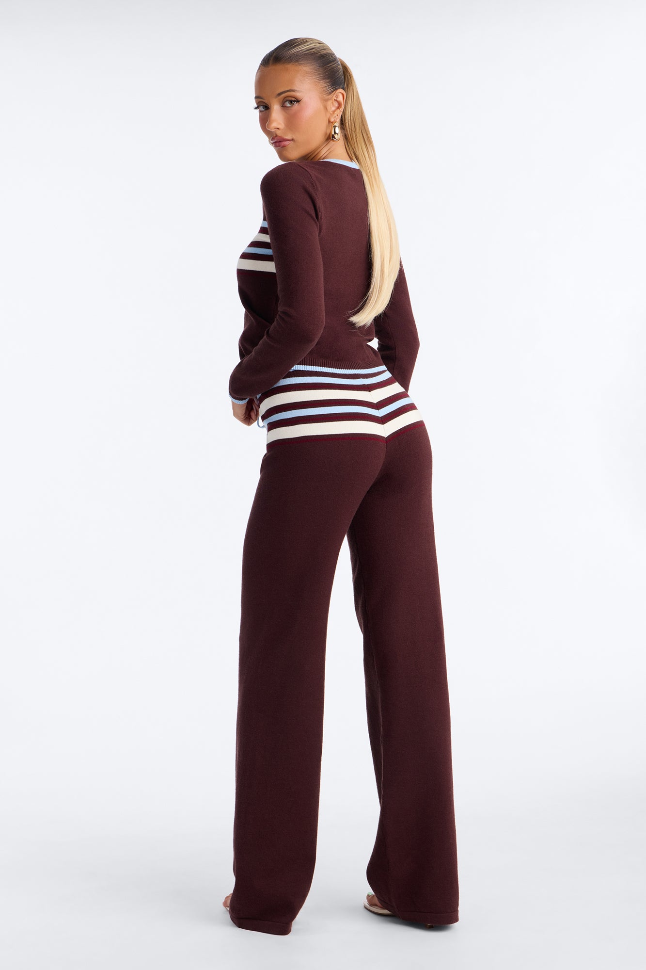 Sunday Uniform Sweater Pant Set - Brown/combo