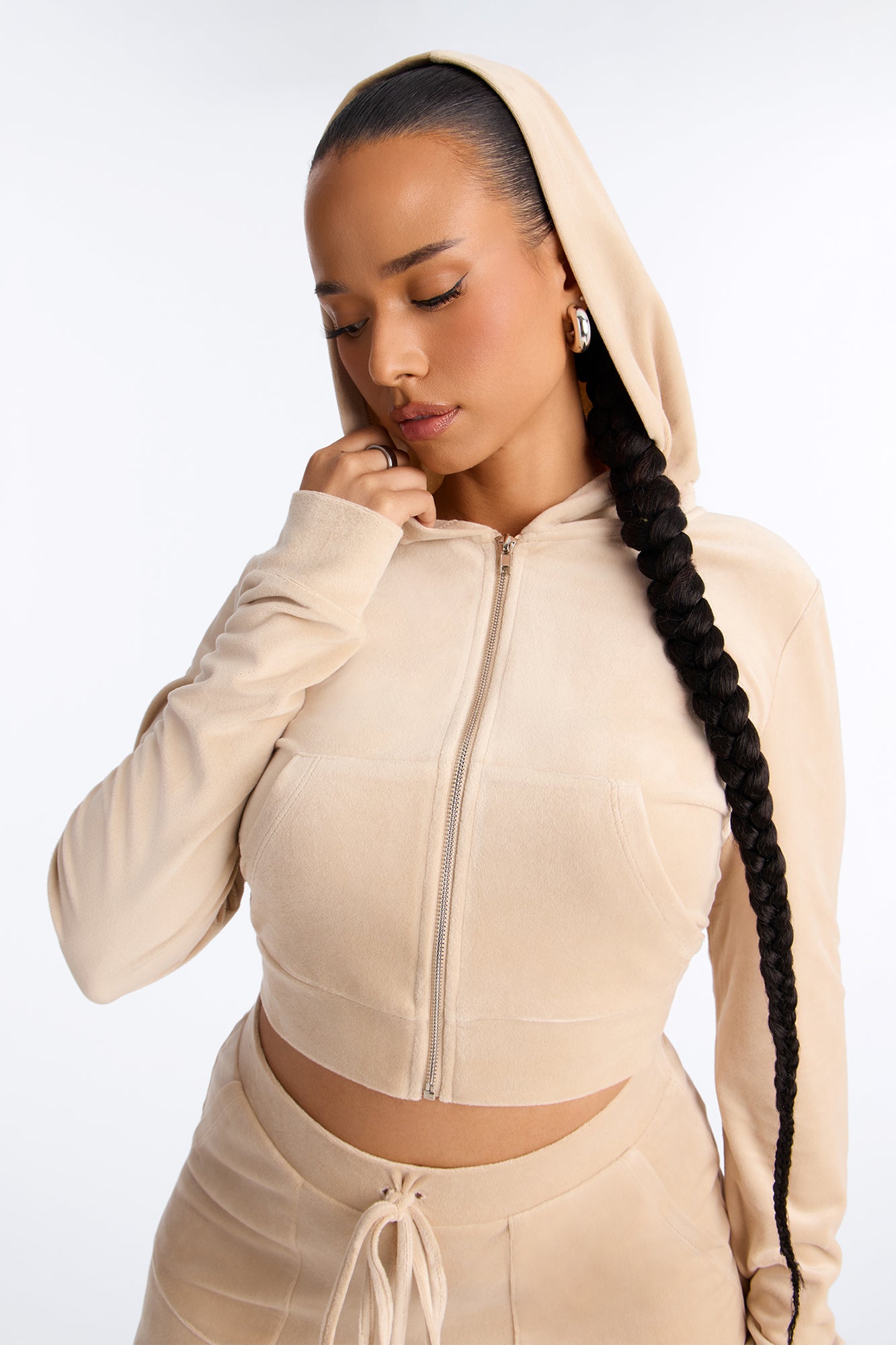 My Go To Velour Pant Set - Taupe