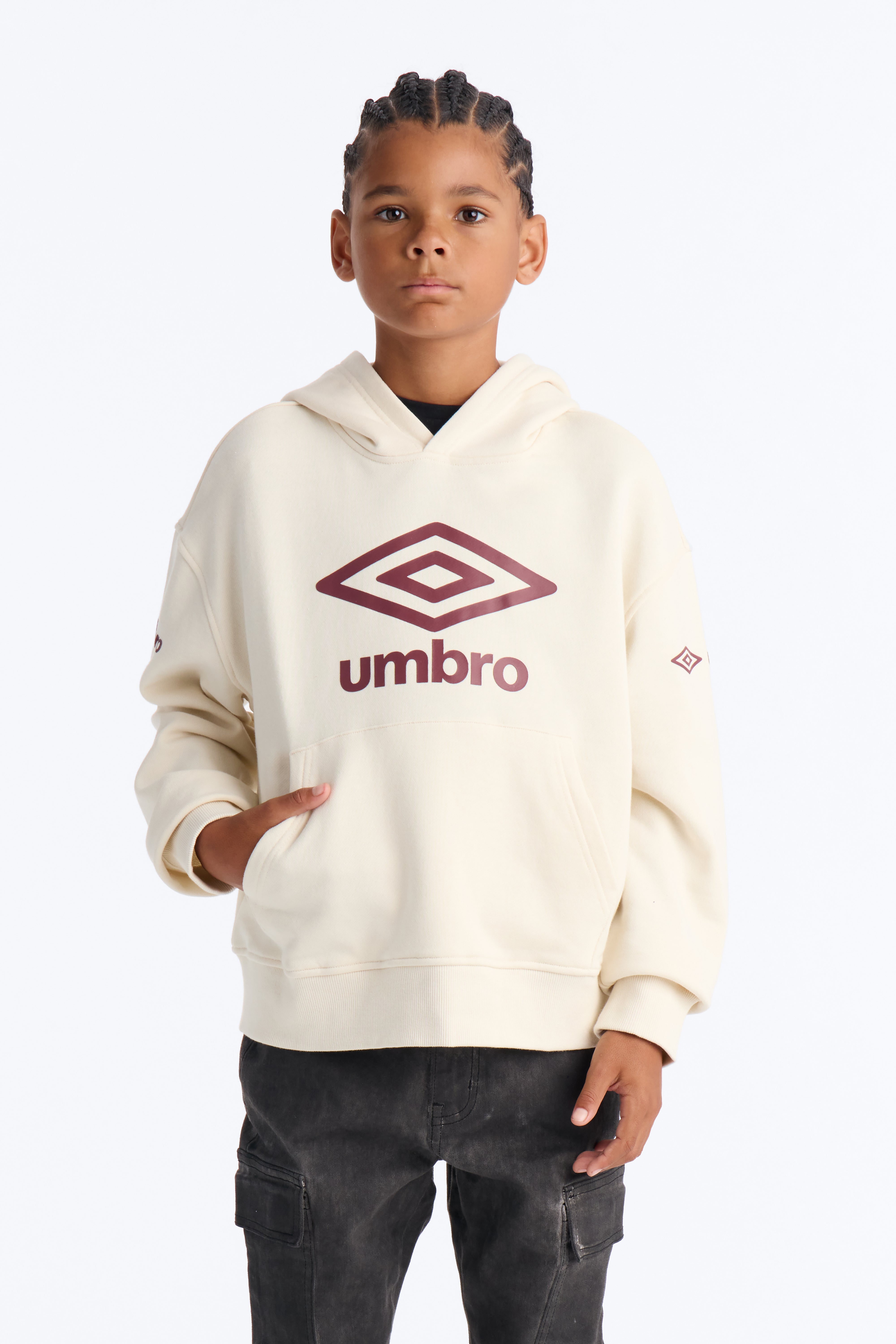 Mini Umbro Hoodie - Cream