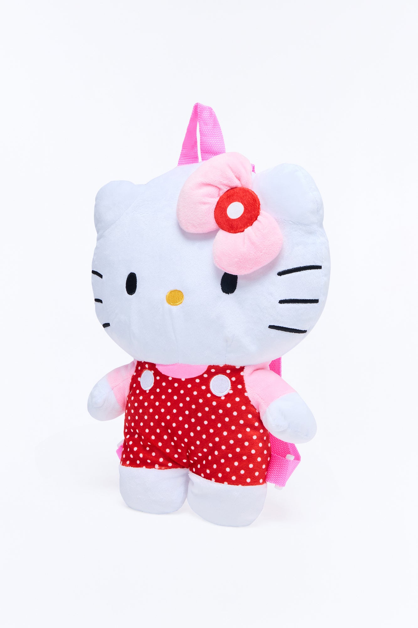 Mini Hello Kitty Plush Cutesy Plush Backpack - White/combo