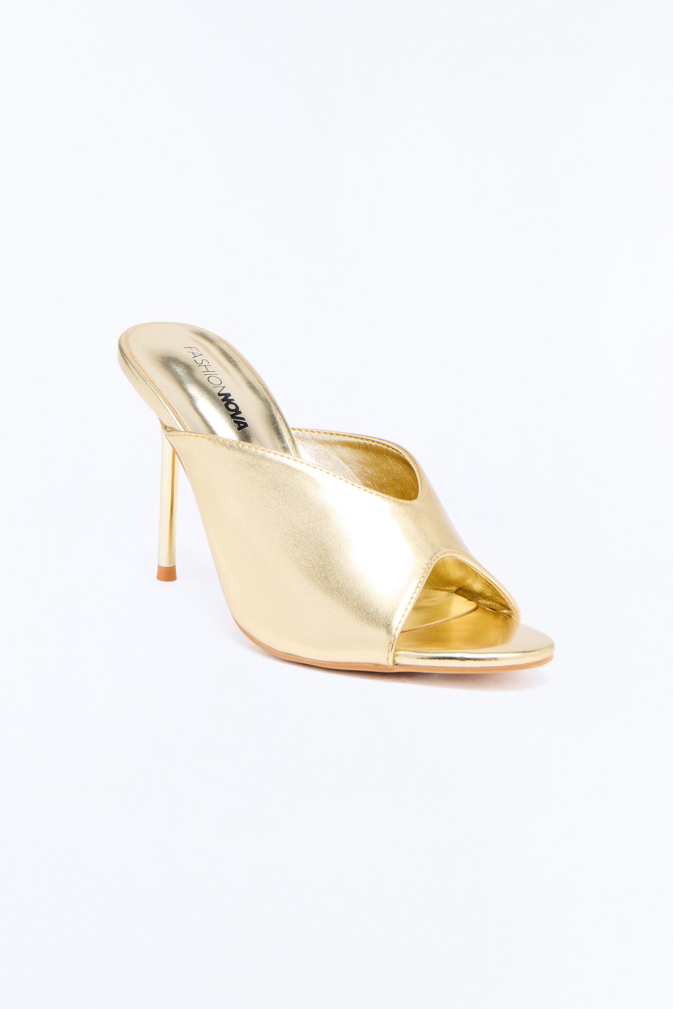 Shine Factor Metallic Heels - Gold