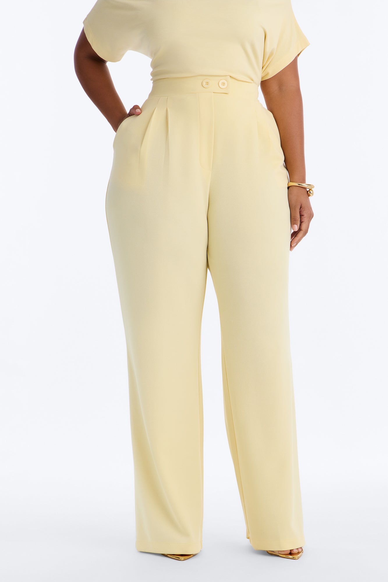 Feeling Focused Trouser - Butter Yellow