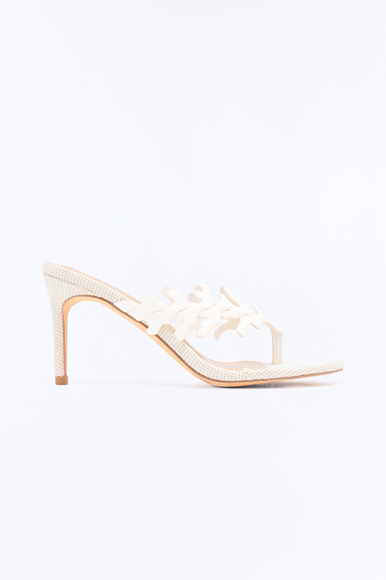 Pier Thong Heels - White