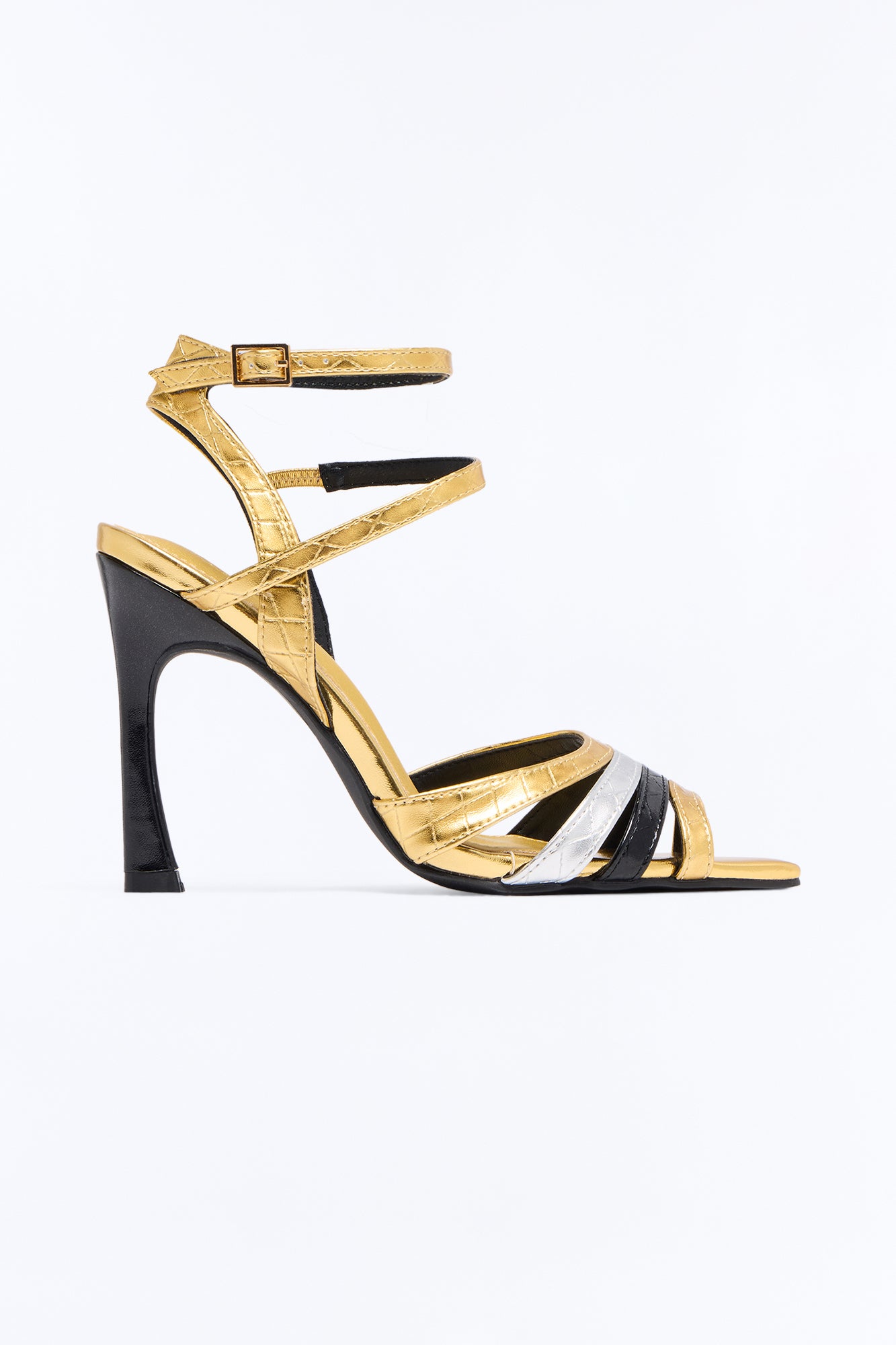 So Serious High Heels - Gold/Multi
