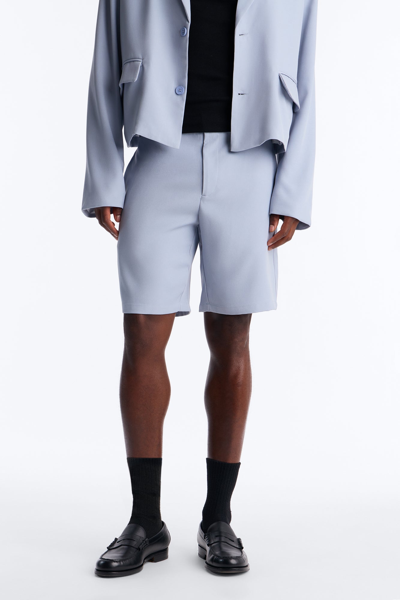 Maison Tailored Belvedere Slim Short - Light Blue