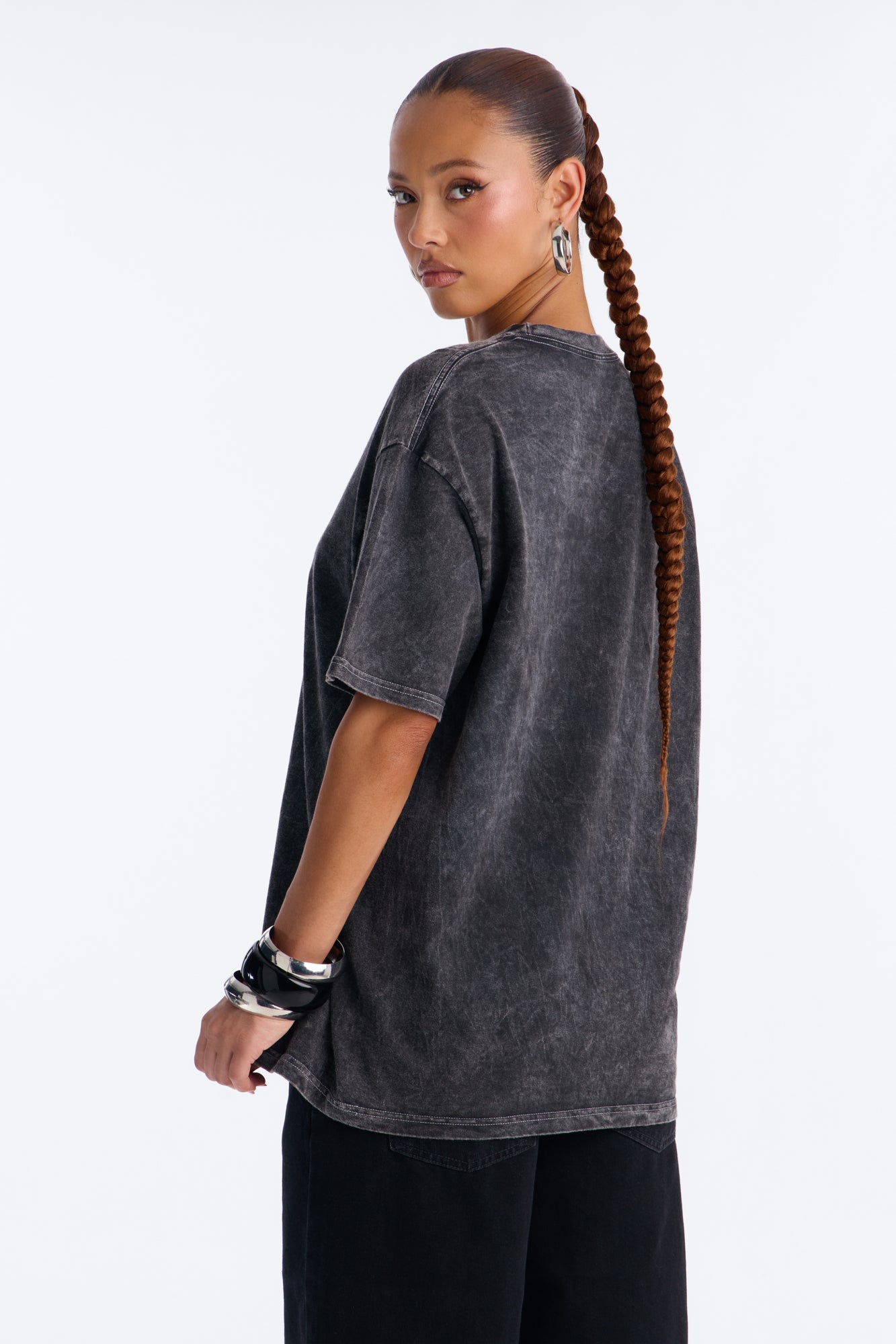 Keep It Moving Washed T-Shirt - Black Wash