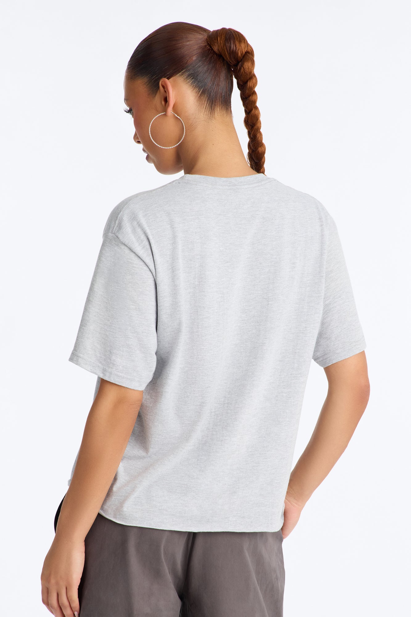 Mixed Signals Oversized Tee - Grey
