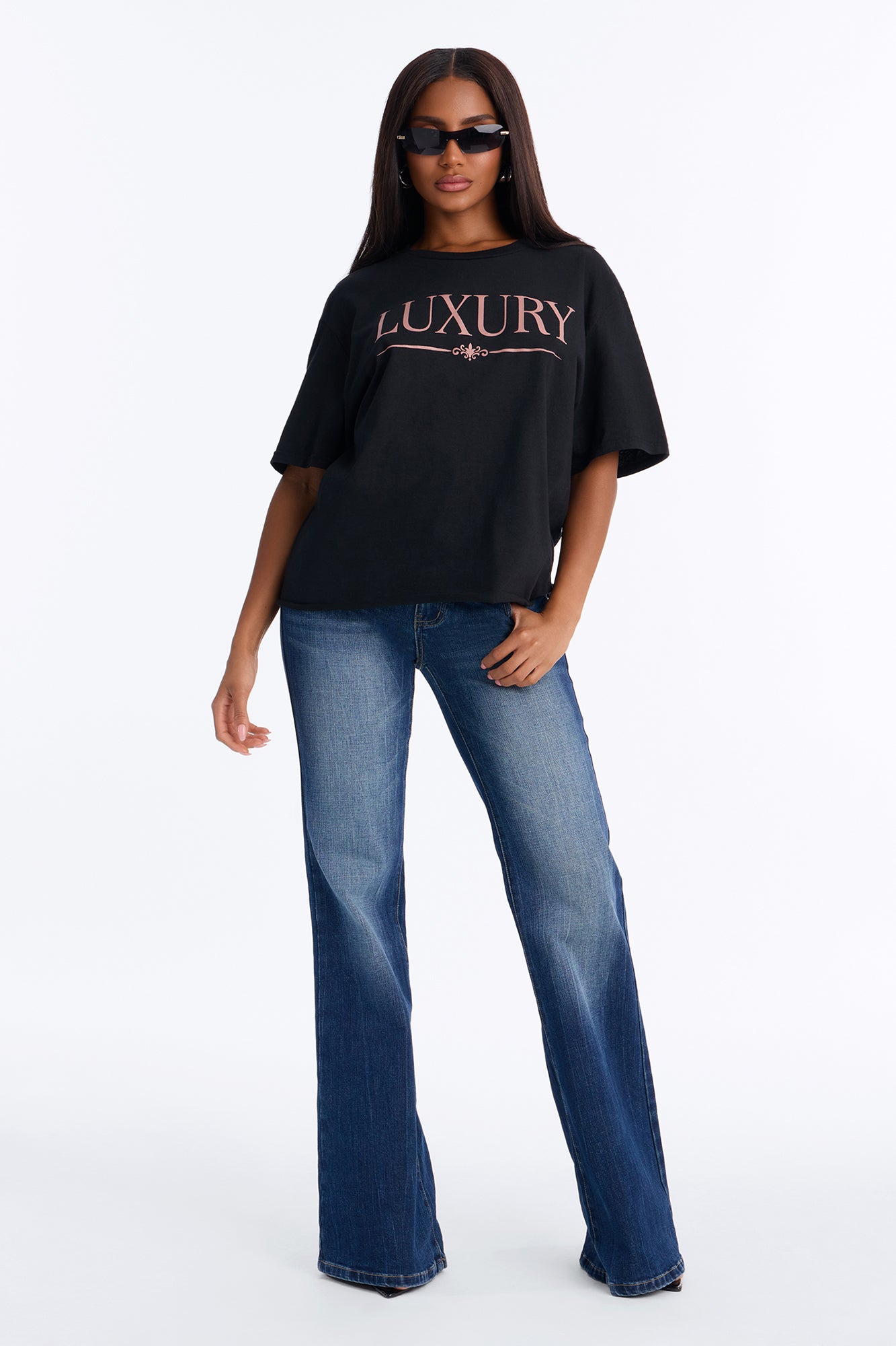 Expensive Taste Washed Oversized Tee - Black