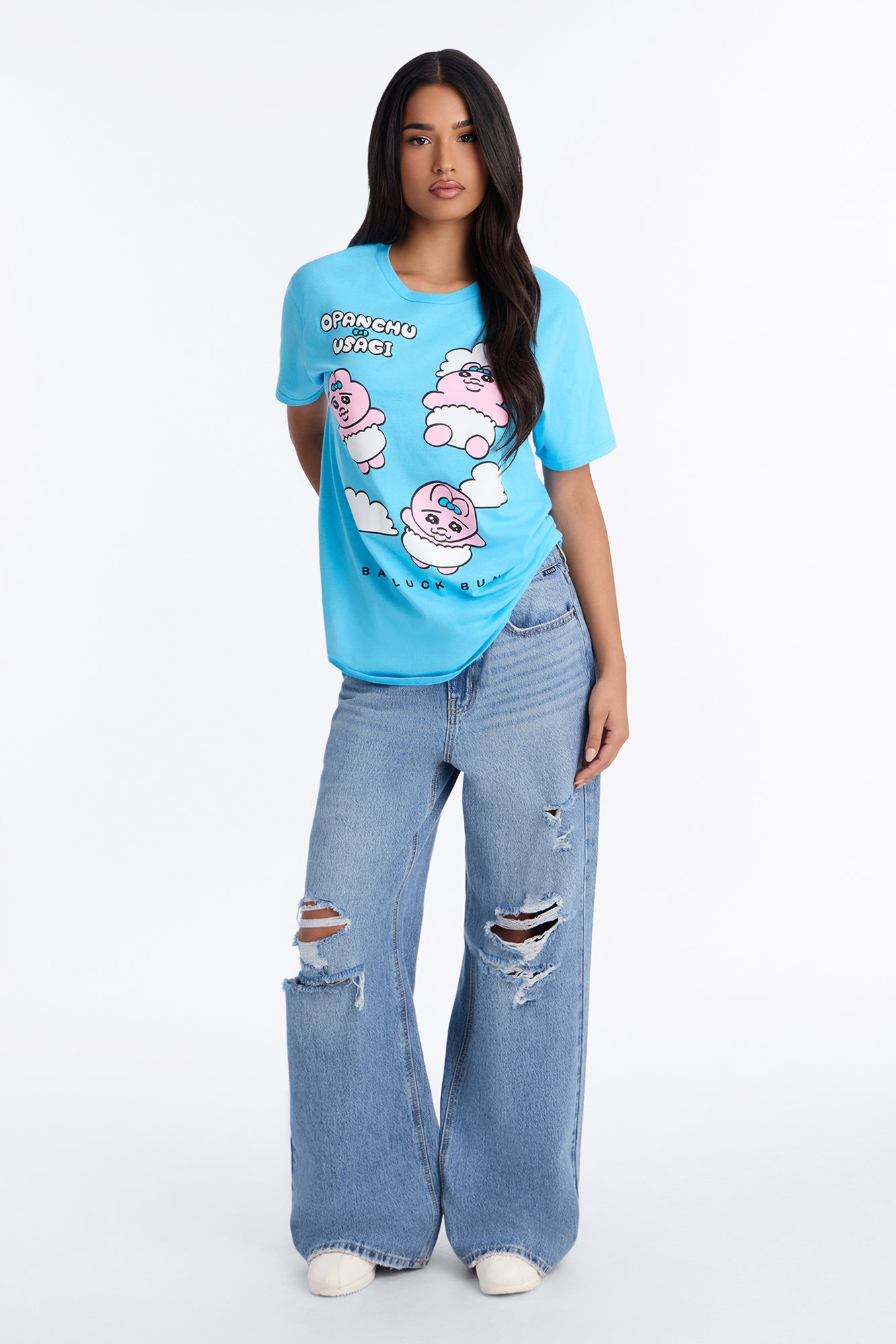 Opanchu Cloud Surfing Tee - Light Blue