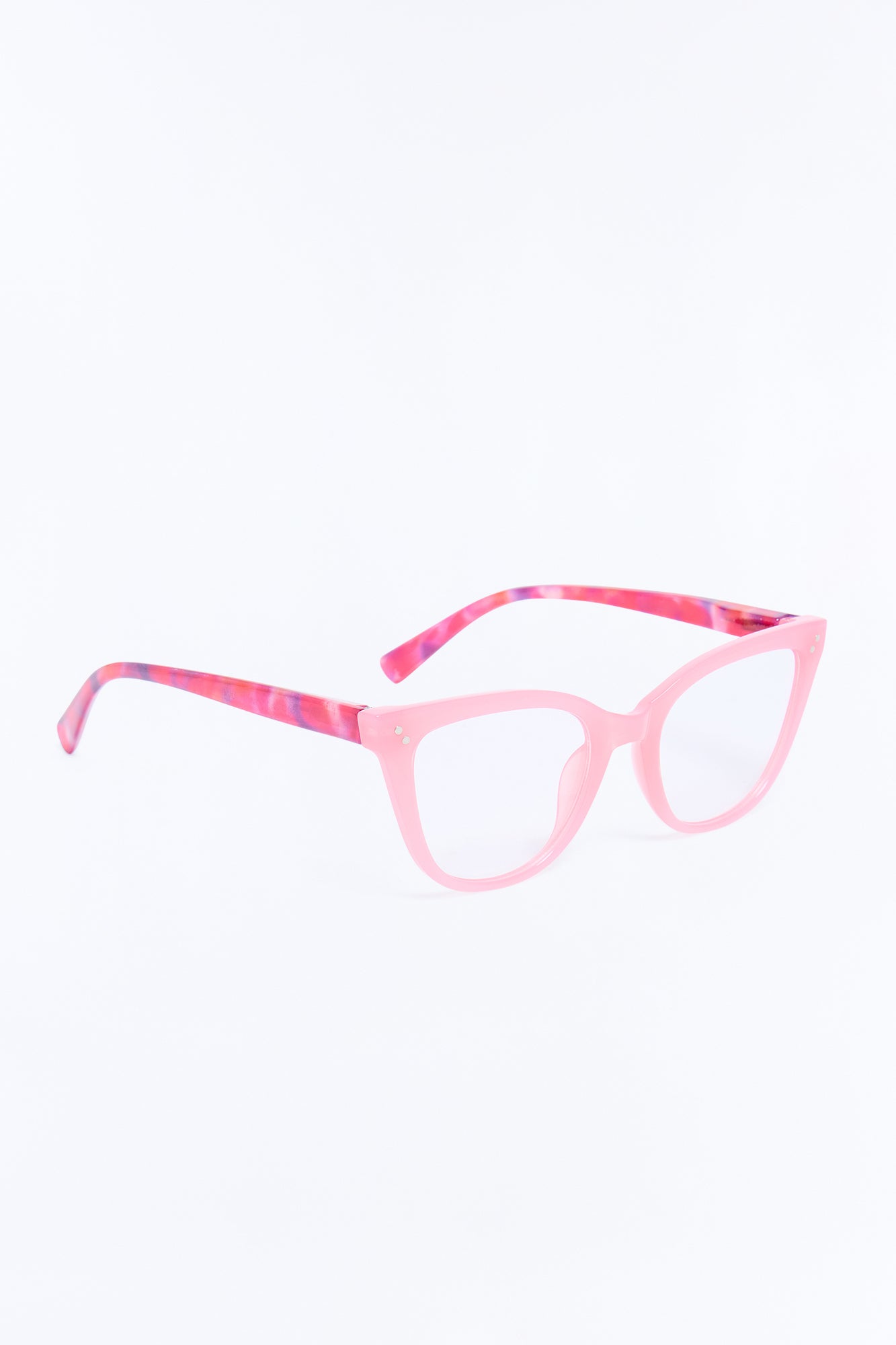 Straight View Glasses - Pink/combo