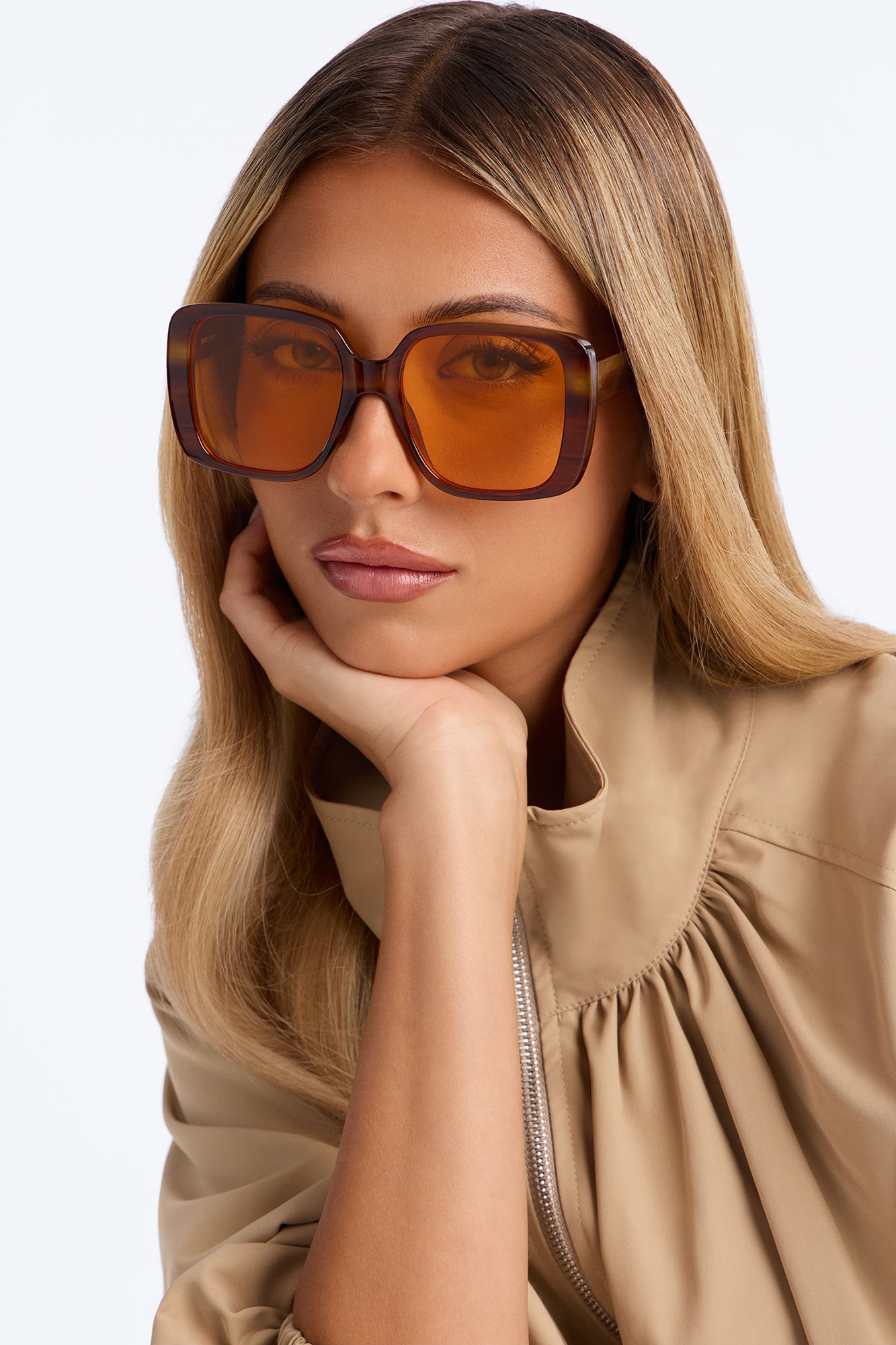 Just Passing Through Sunglasses - Brown/combo