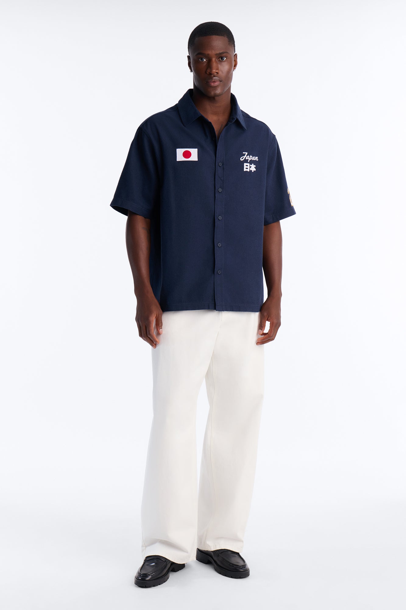 Heritage Japan Button Up Shirt - Navy