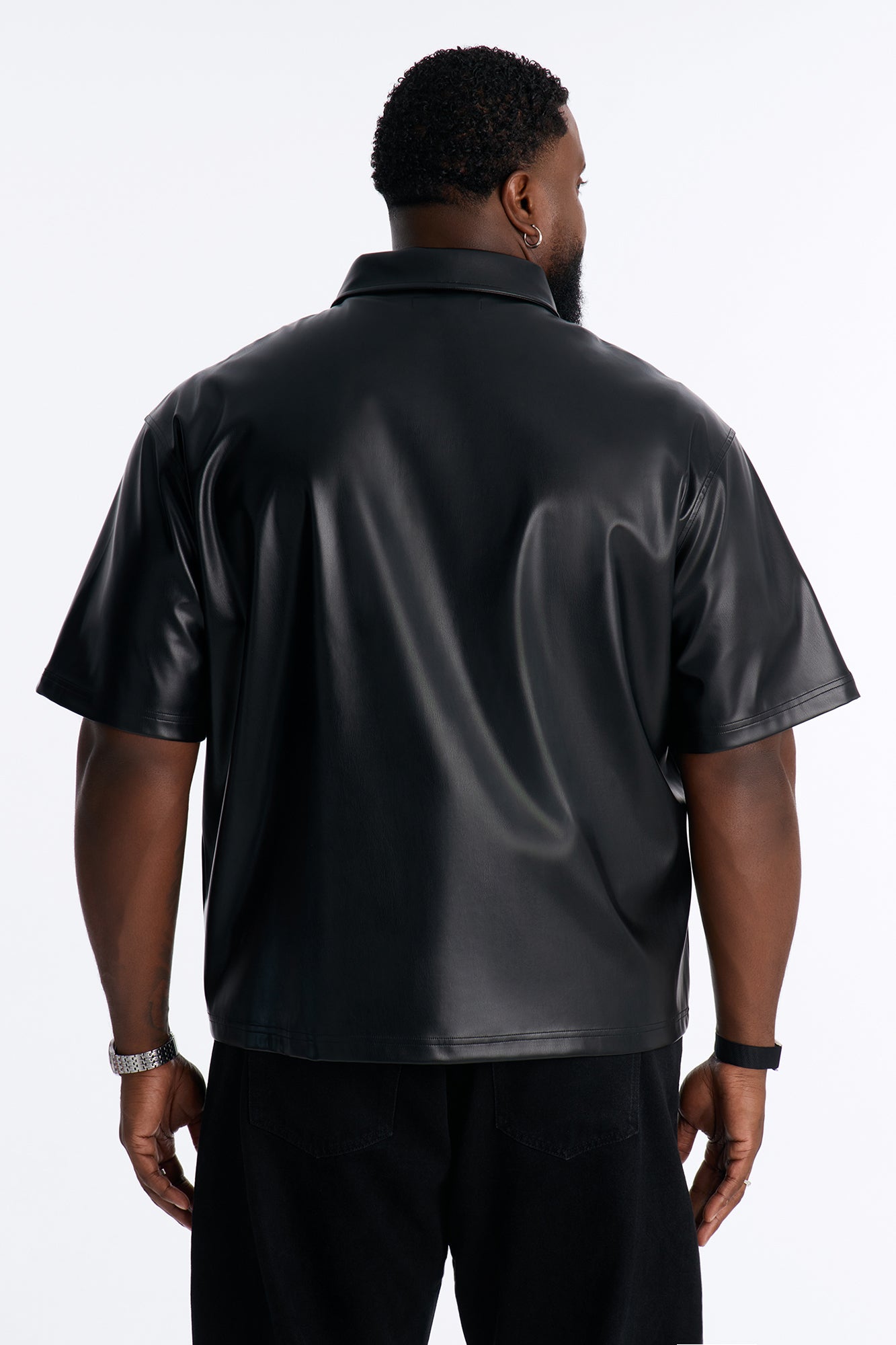 Star Quality Zip Up Shirt - Black/combo