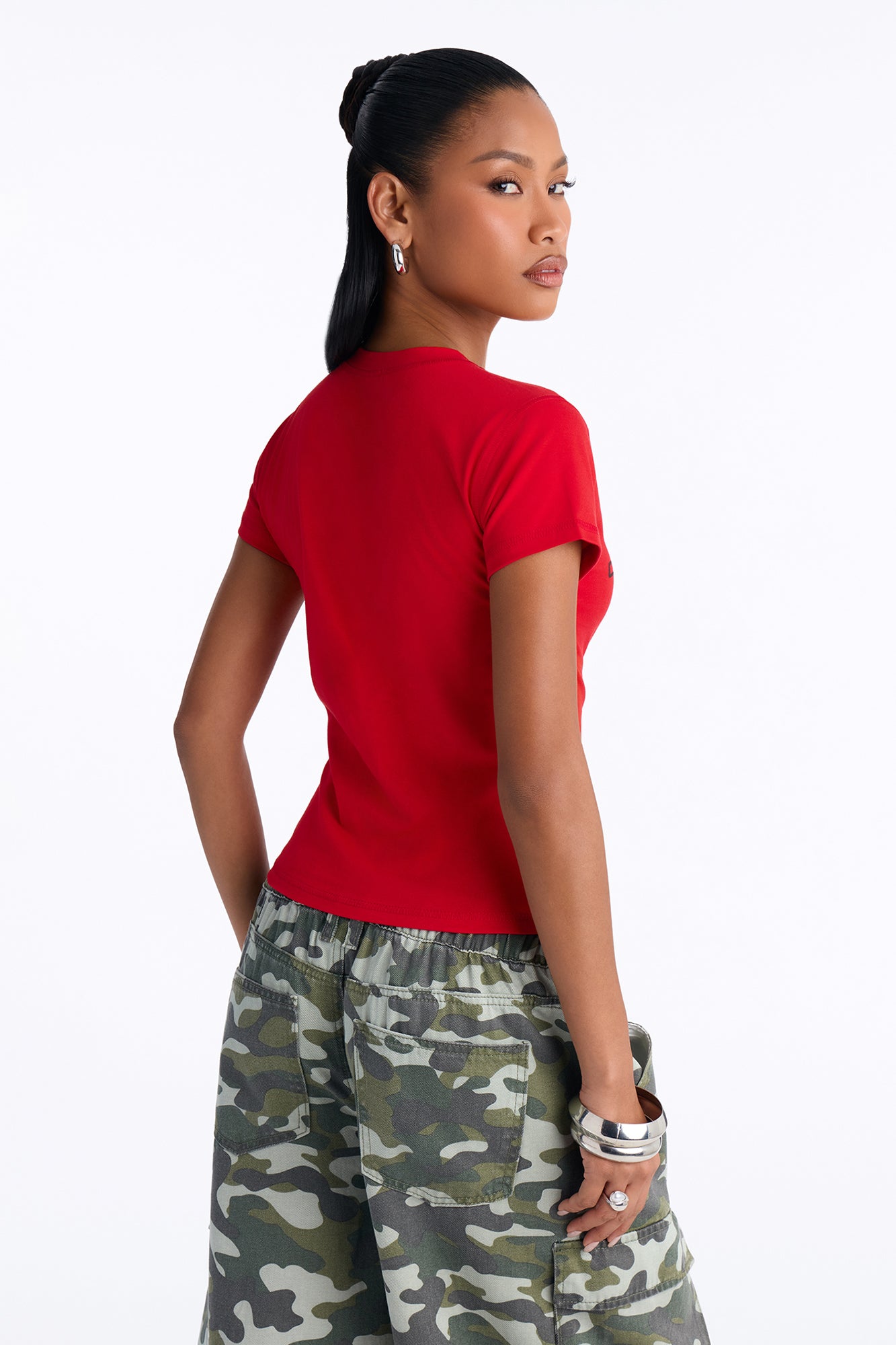 Corvette Classic Baby Tee - Red