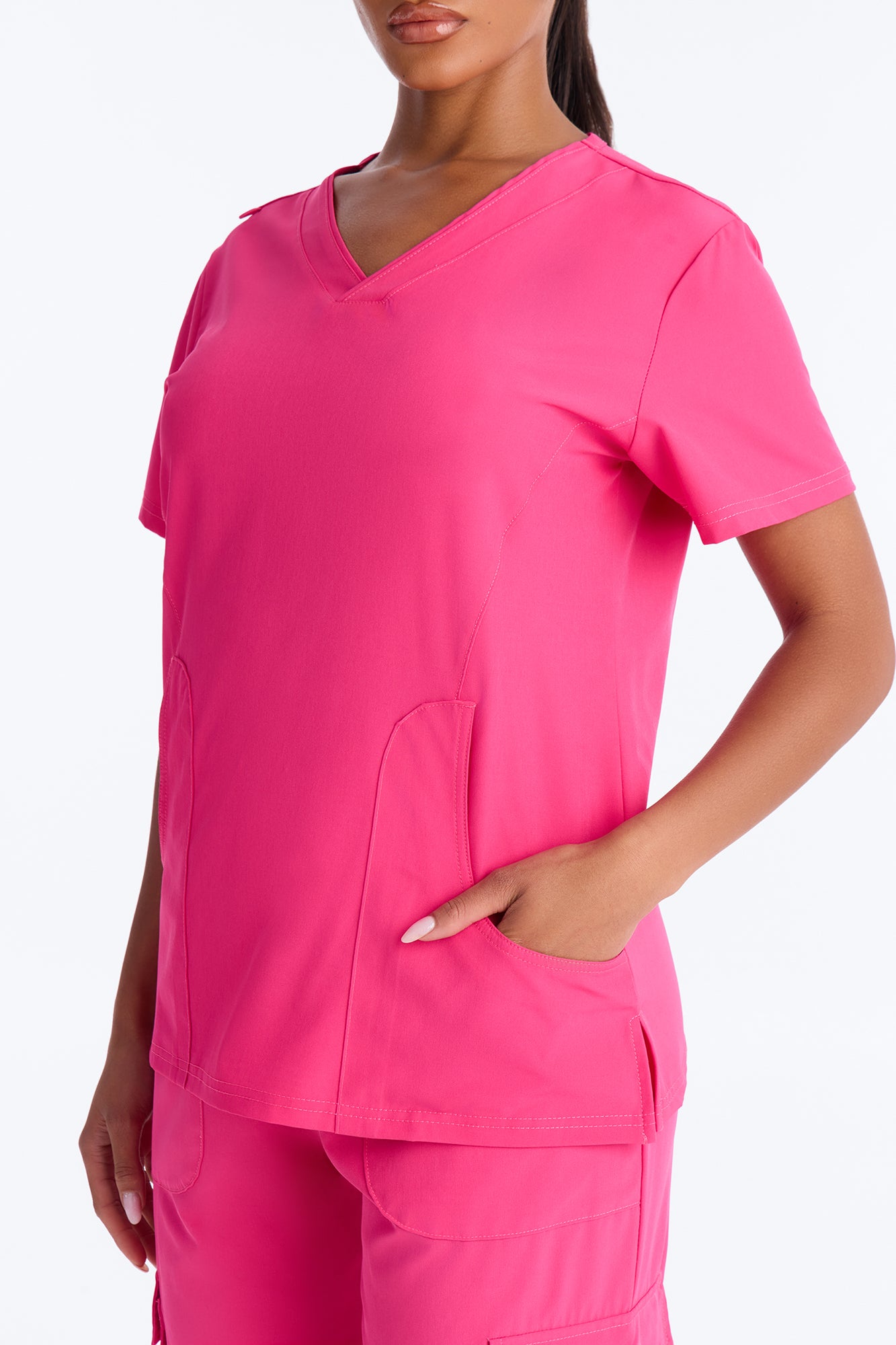 Gentle Care Uniform Scrub Pant Set - Fuchsia