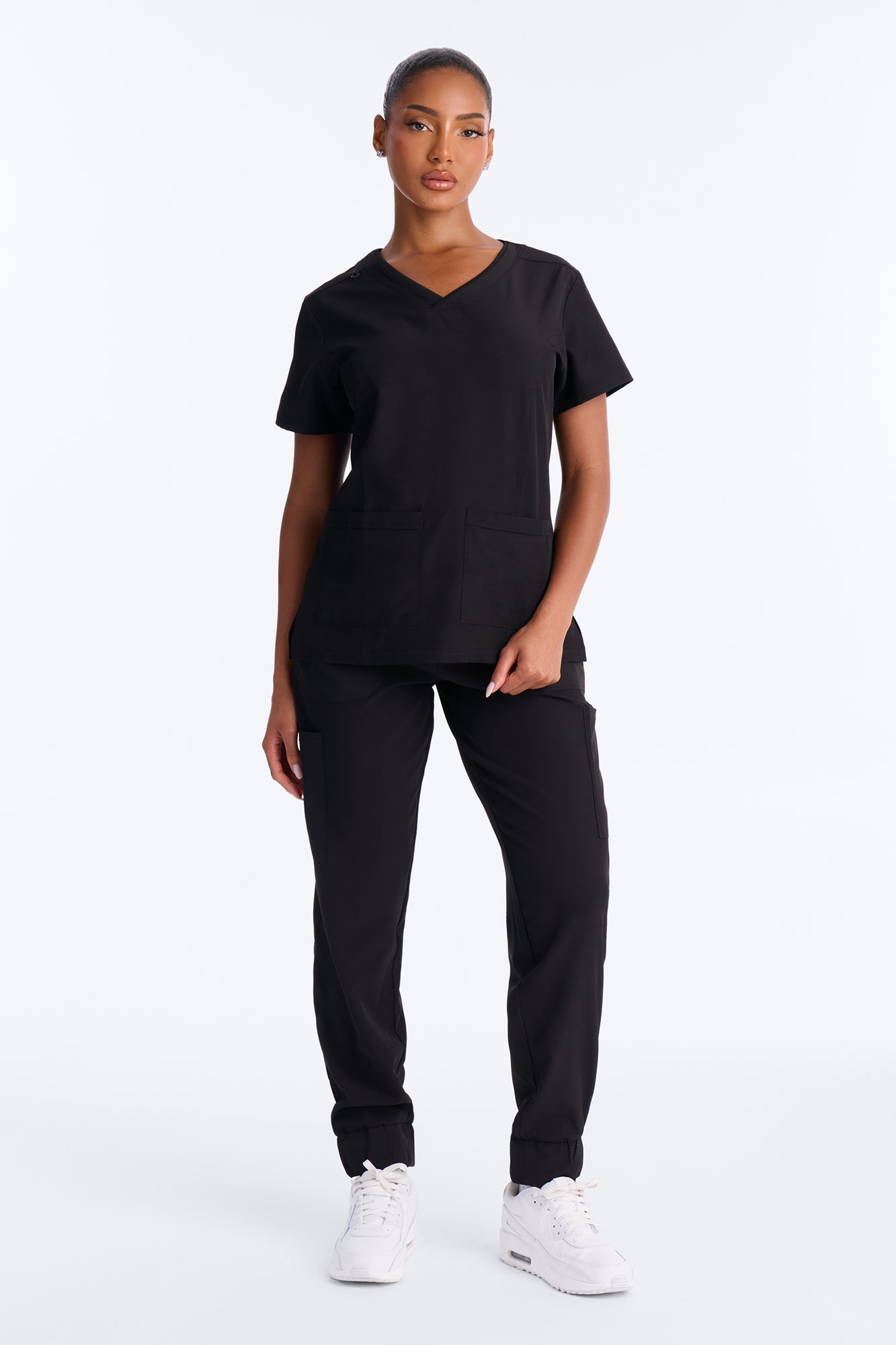 Recovery Mode Uniform Scrub Jogger Pant Set - Black