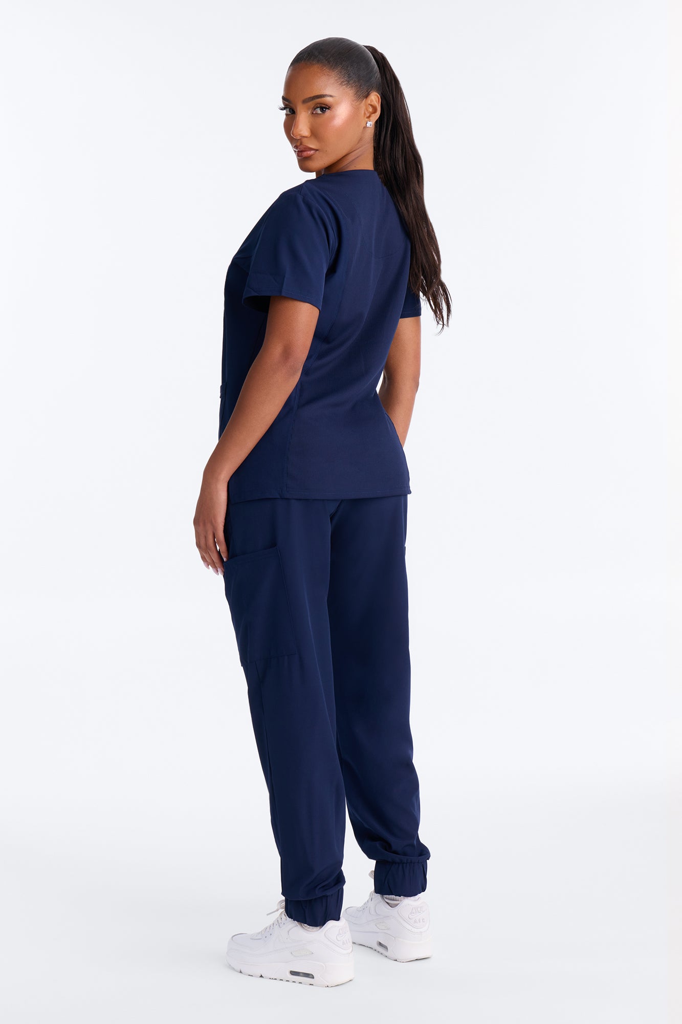 Recovery Mode Uniform Scrub Jogger Pant Set - Navy